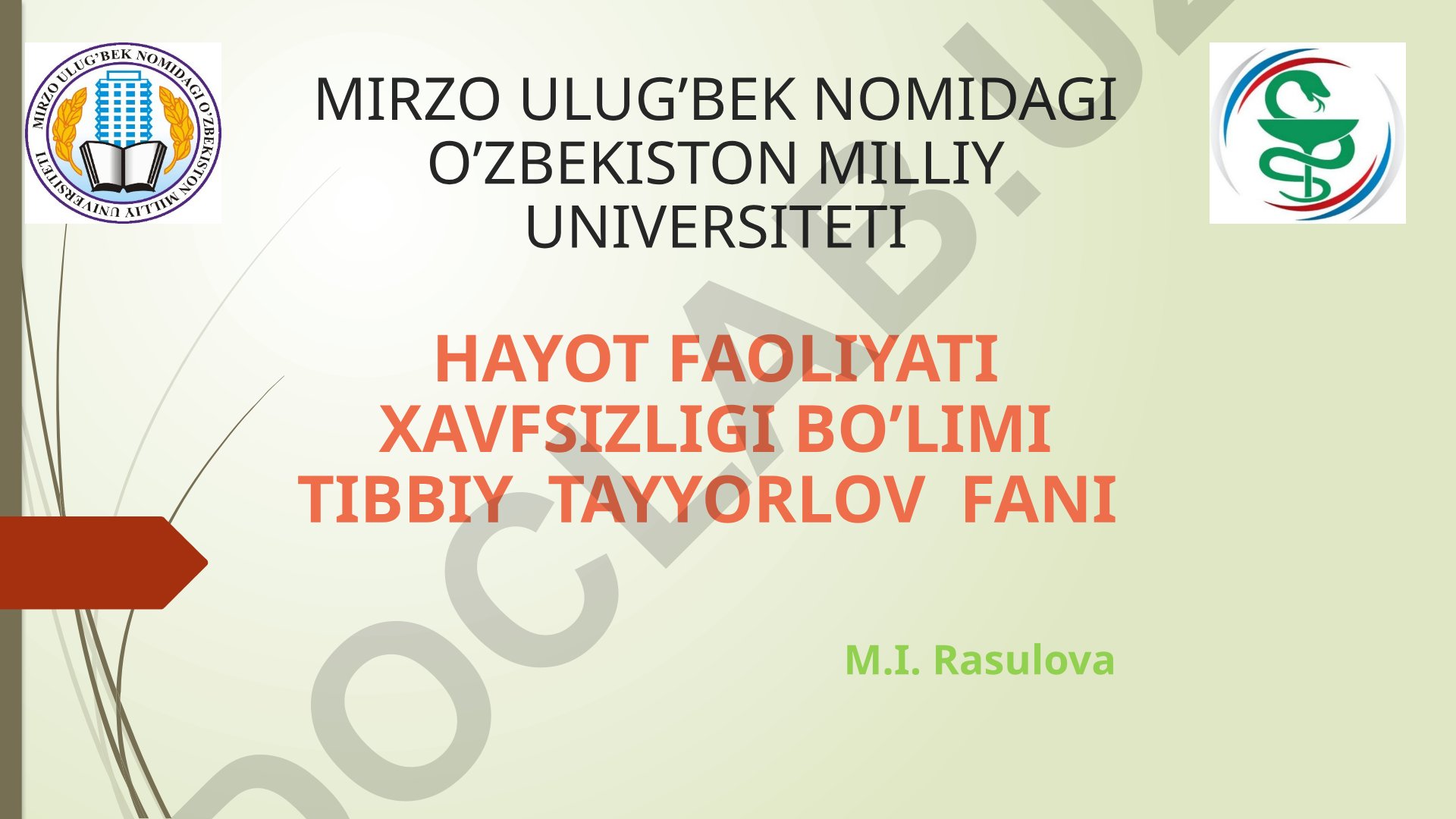 Qon ketishi va uni to'xtatish usullari