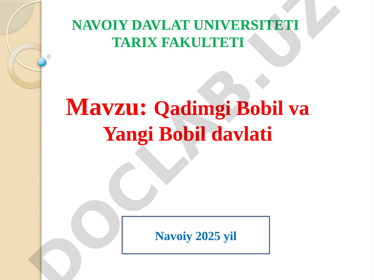 Qadimgi Bobil va Yangi Bobil davlati