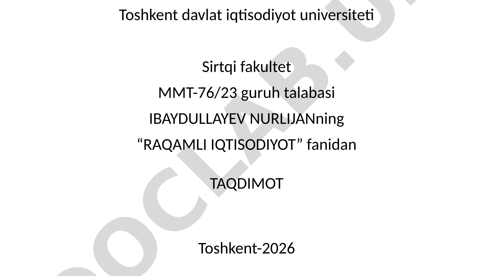 Blokchain texnologiyasi ilovalari