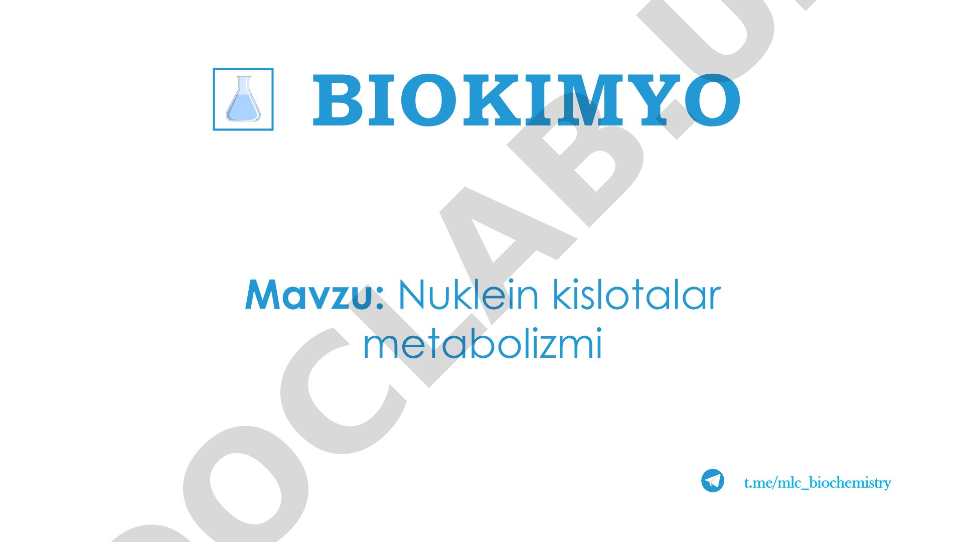 Nuklein kislotalar metabolizmi