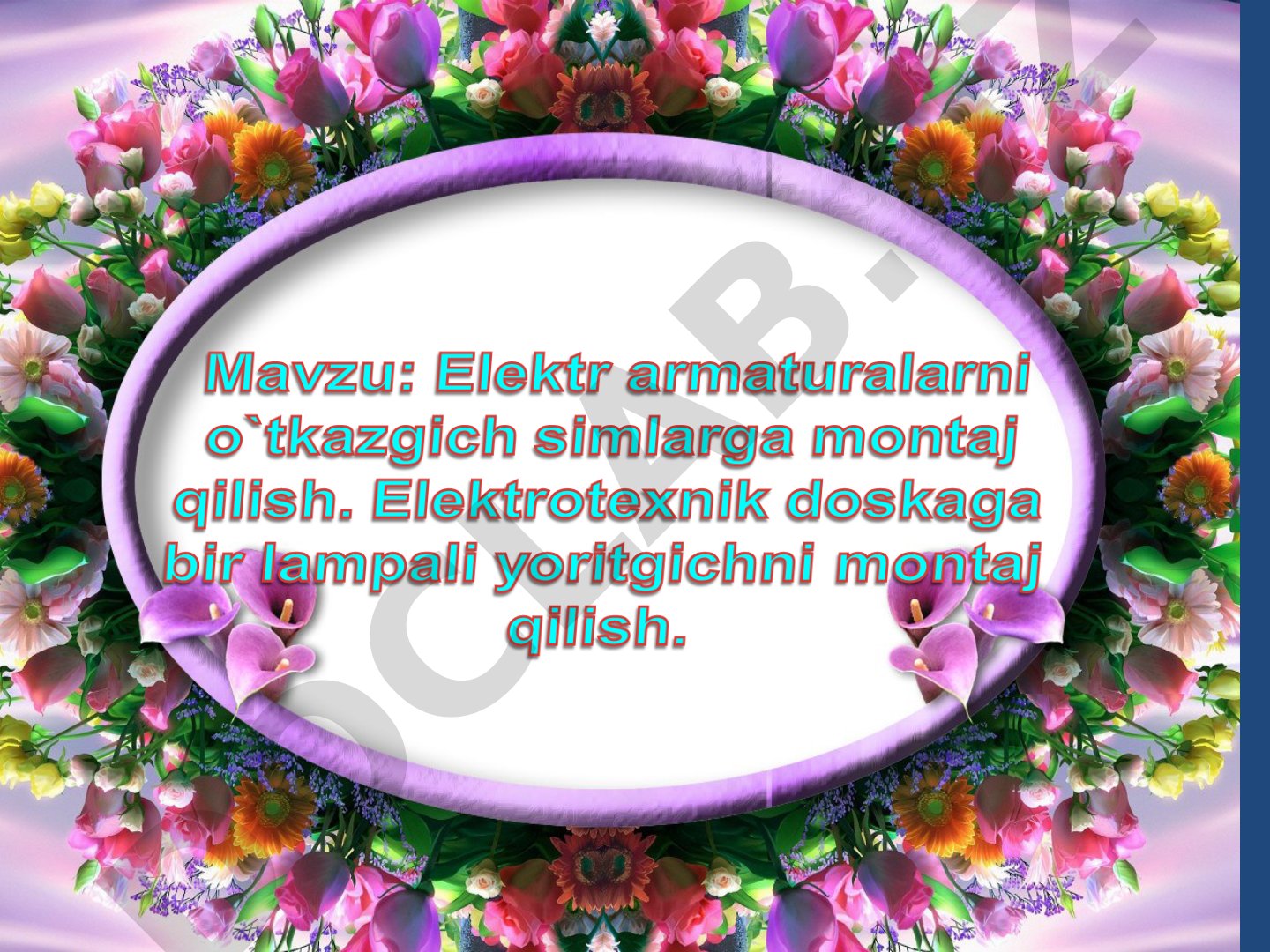 Elektr o‘tkazgich simlarini ulash va tarmoqlash