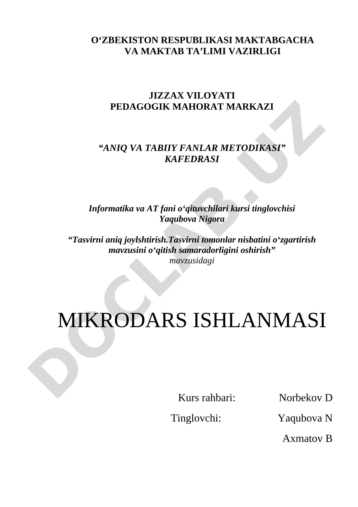 Tasvirni aniq joylashtirish. Tasvirni tomonlar nisbatini o'zgartirish