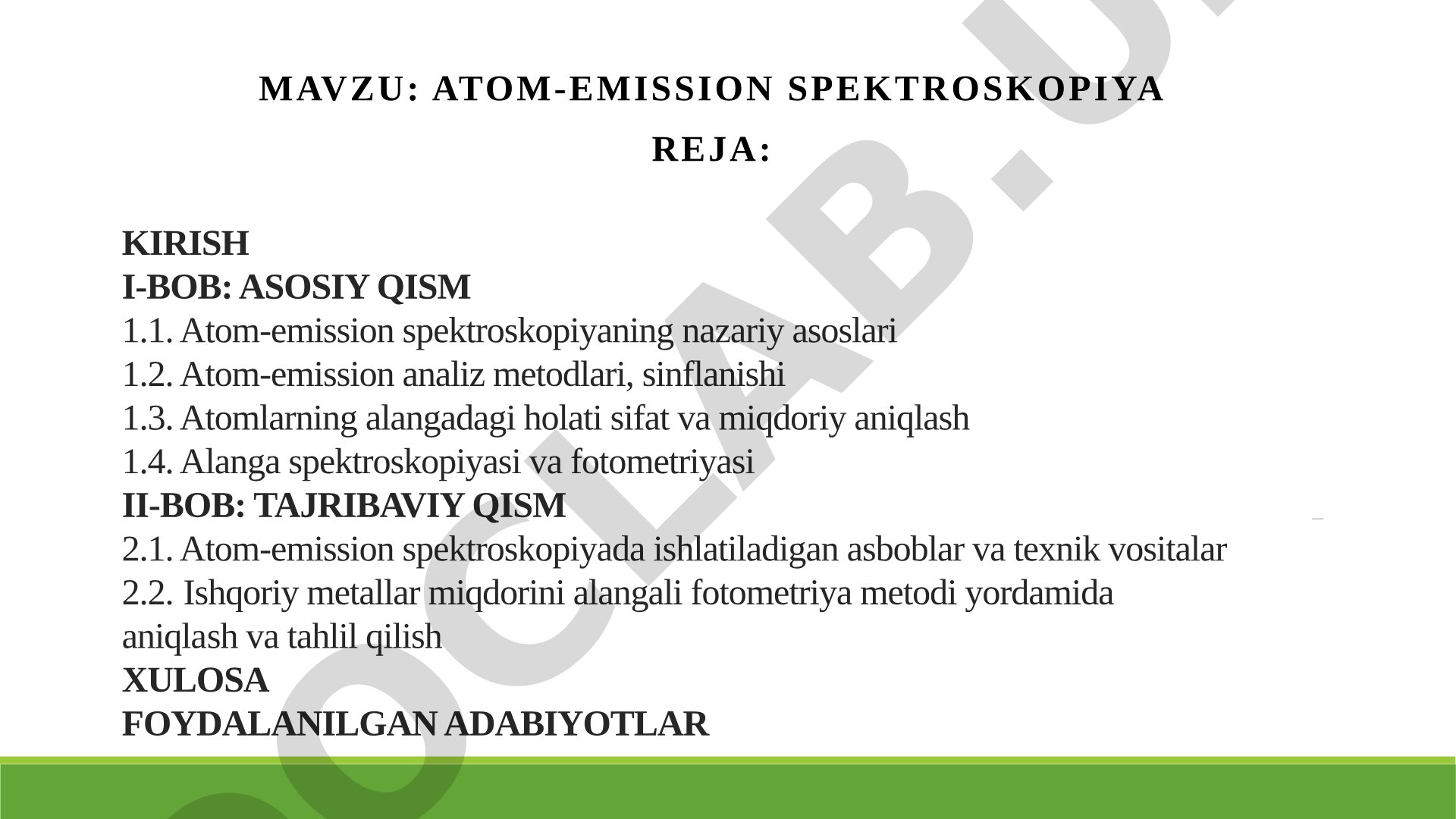 atom-emission spektroskopiya