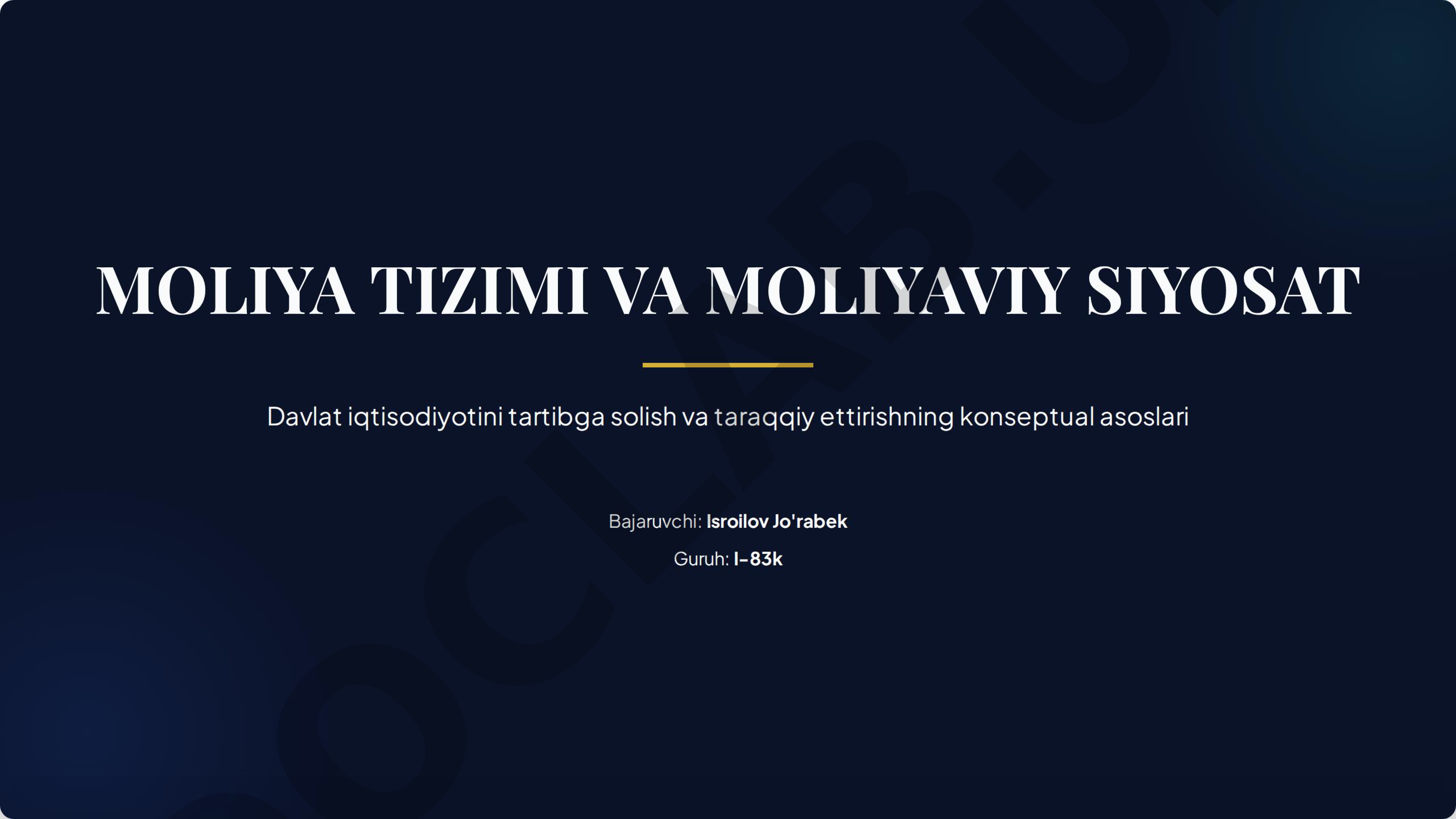 O'quv dasturining namunaviy asosiy ko'rsatkichlari
