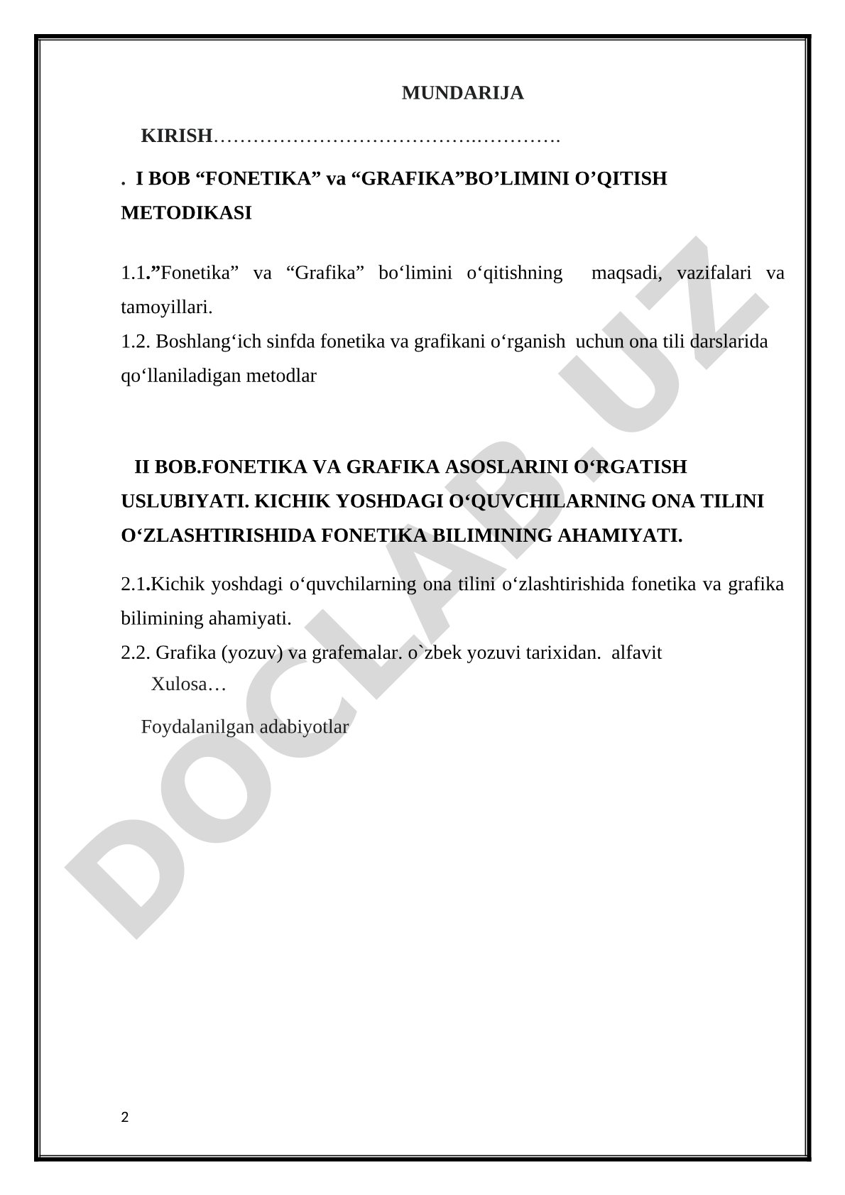 Fonetika va grafika asoslarini o‘rganishda pedtexnologiyalarni qo‘llash