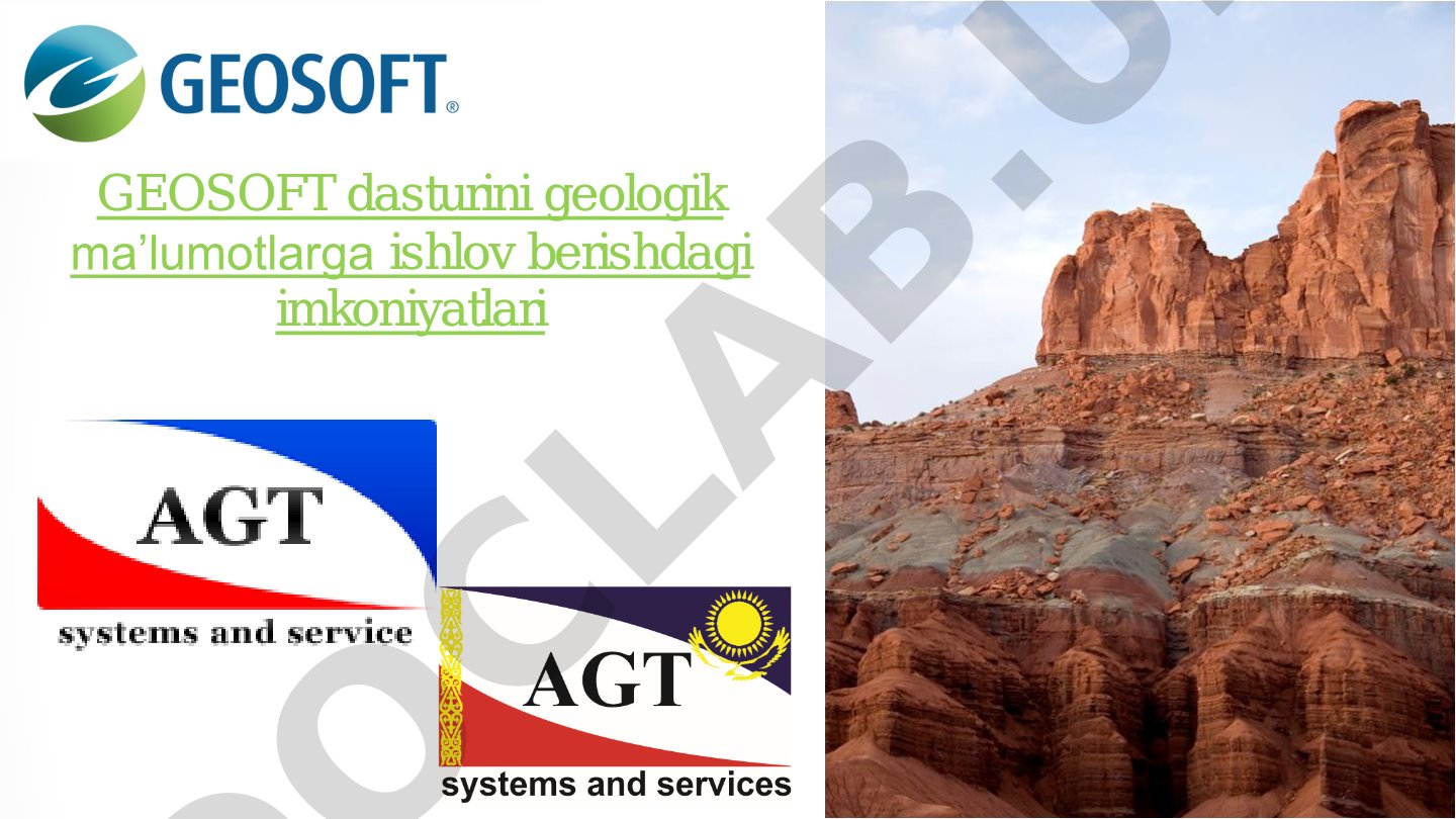 GEOSOFT dasturini geologik ma’lumotlarga ishlov berishdagi imkoniyatlari