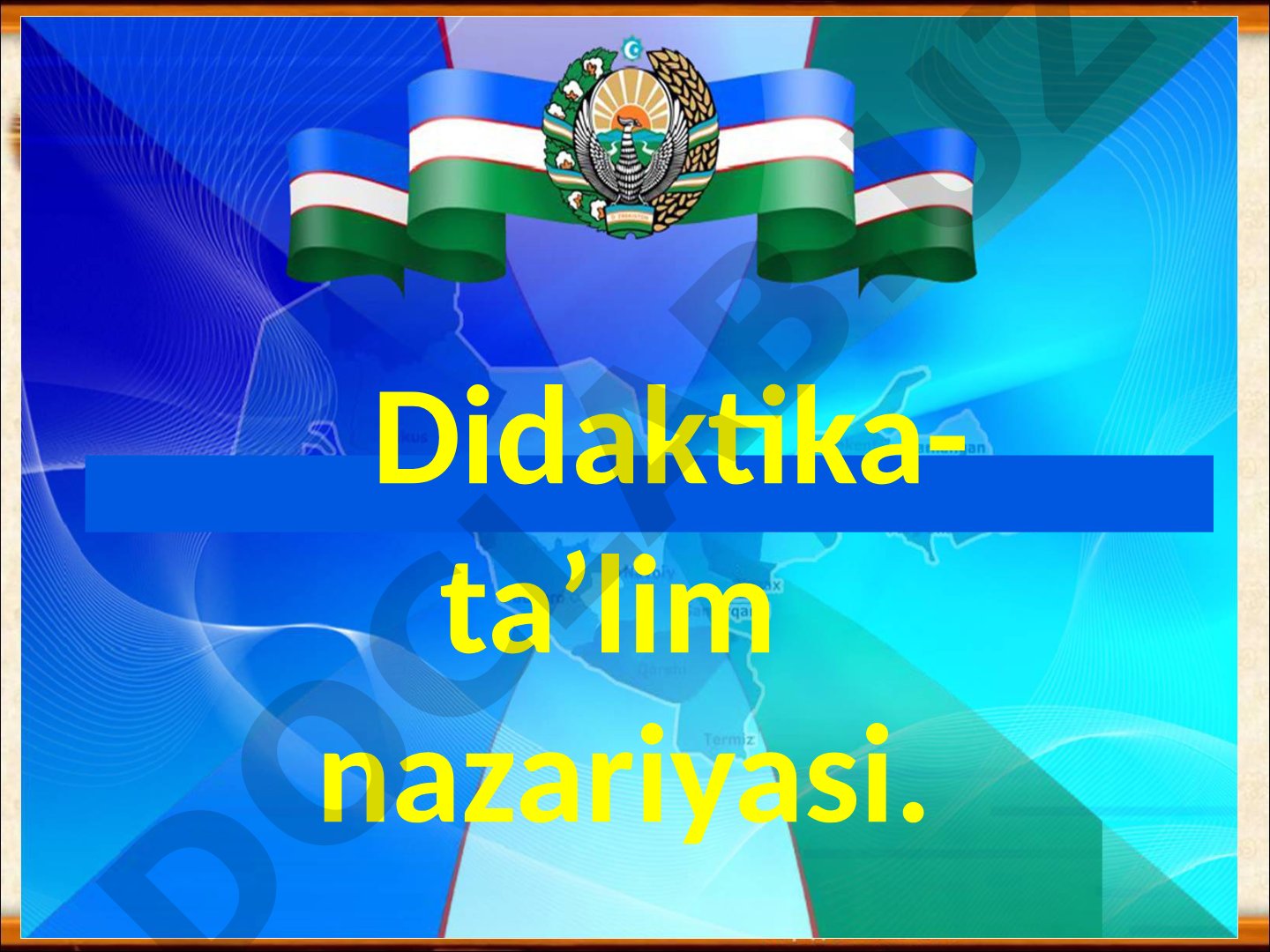 Didaktika – ta'lim nazariyasi