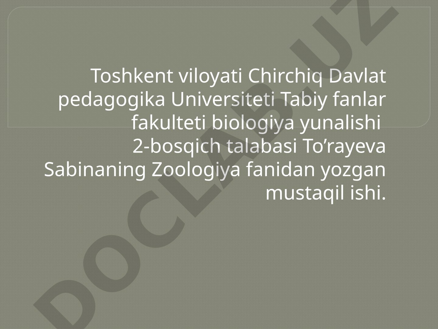 Suyakli baliqlar sinfi. Zog'ora baliqning tashqi tuzilishi va tana qoplag'ichi