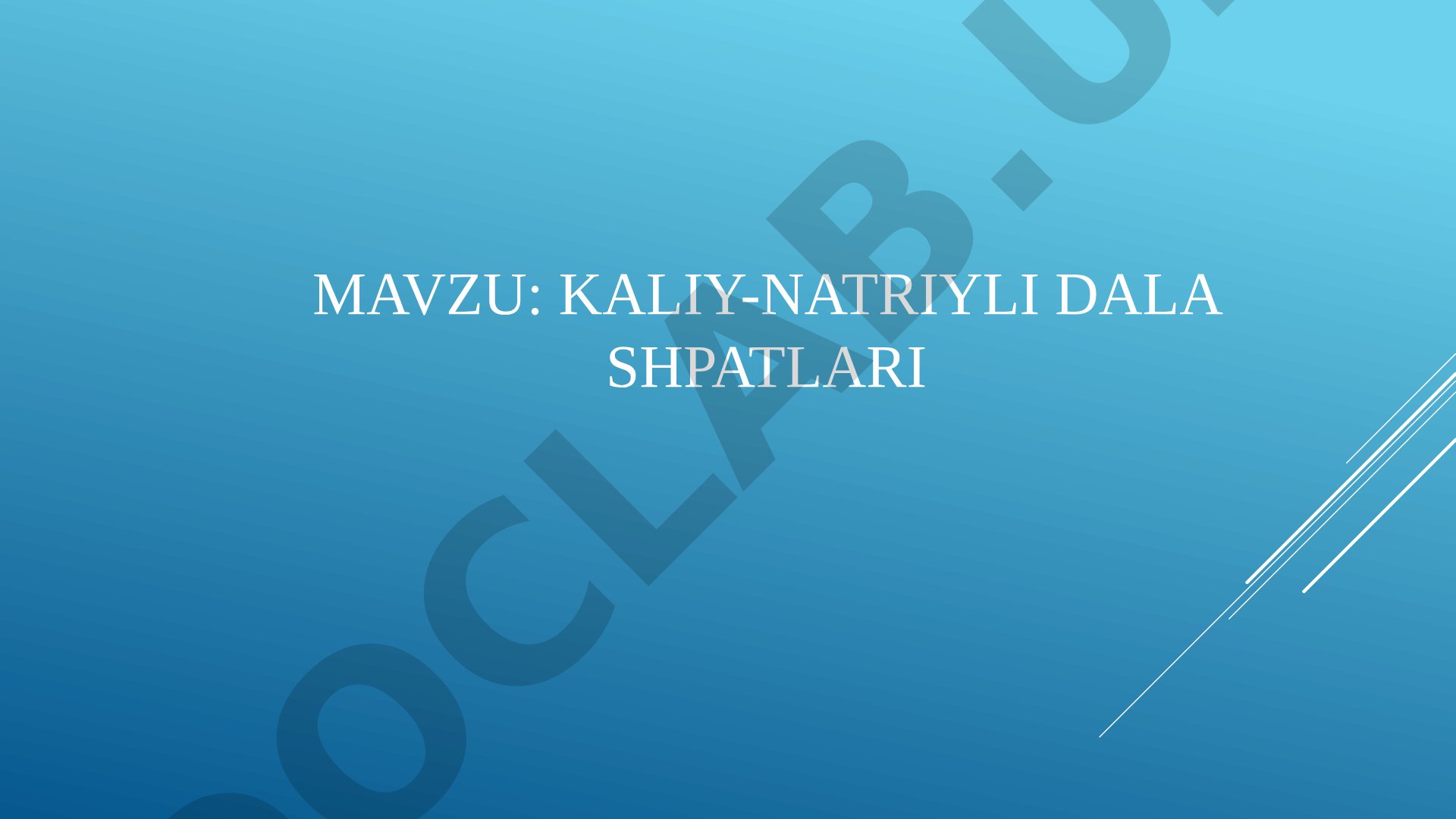 Kaliy-natriyli dala shpatlari