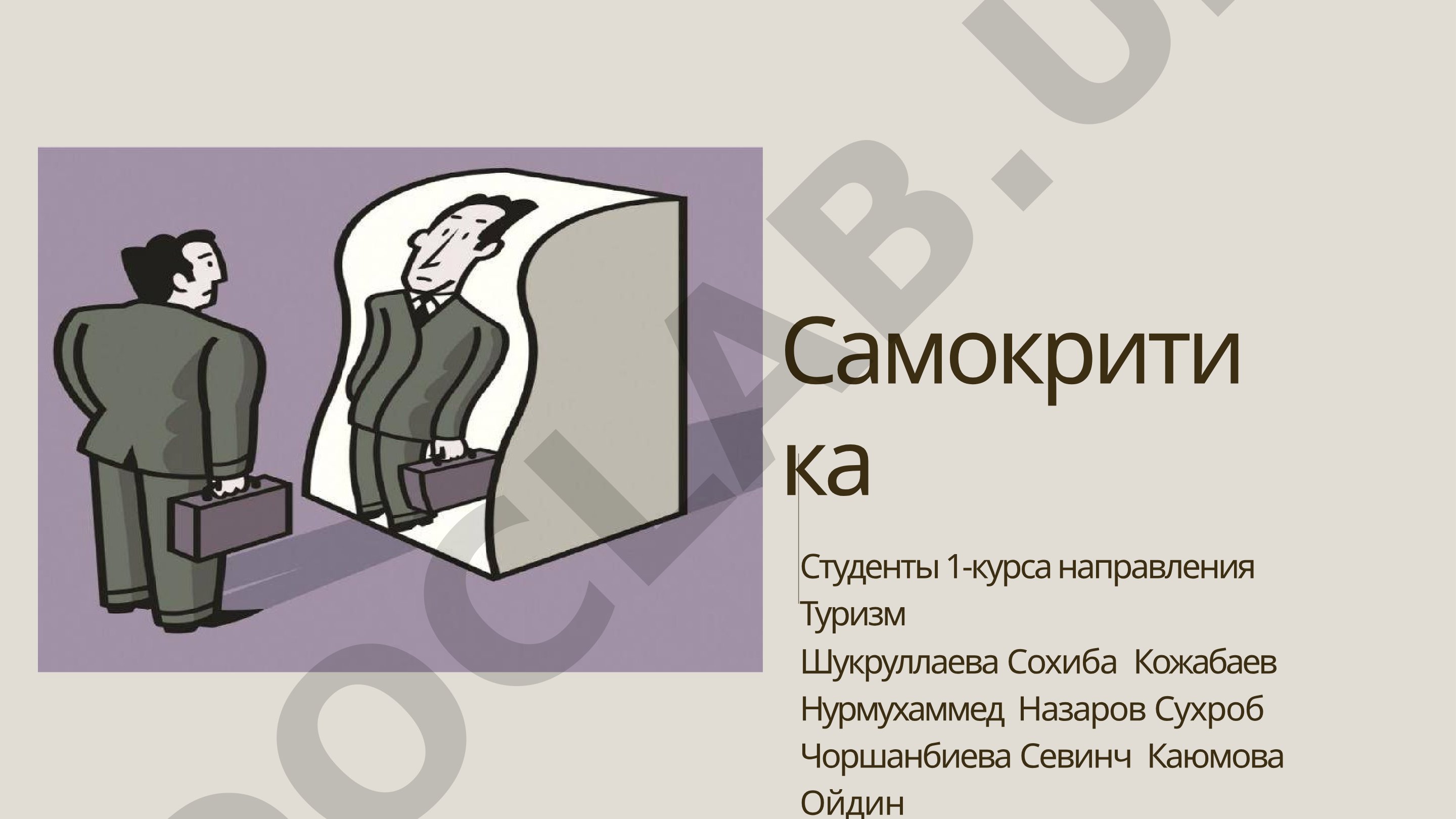 Самокритика