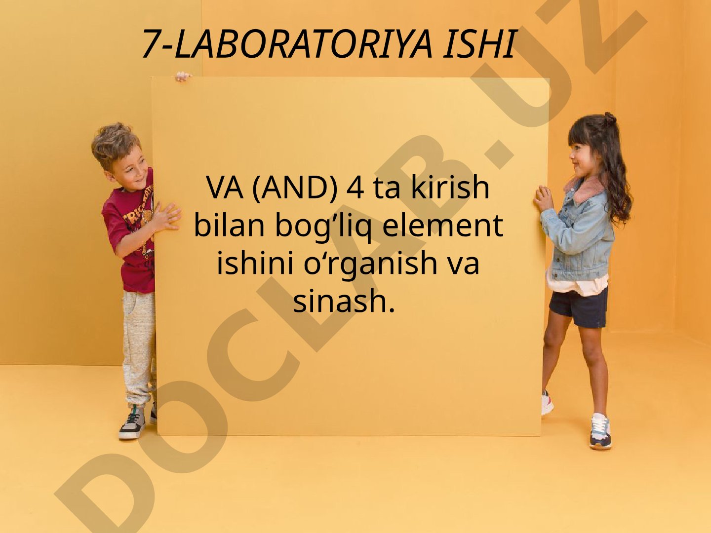 VA mantiqiy elementlarini tadqiq etish