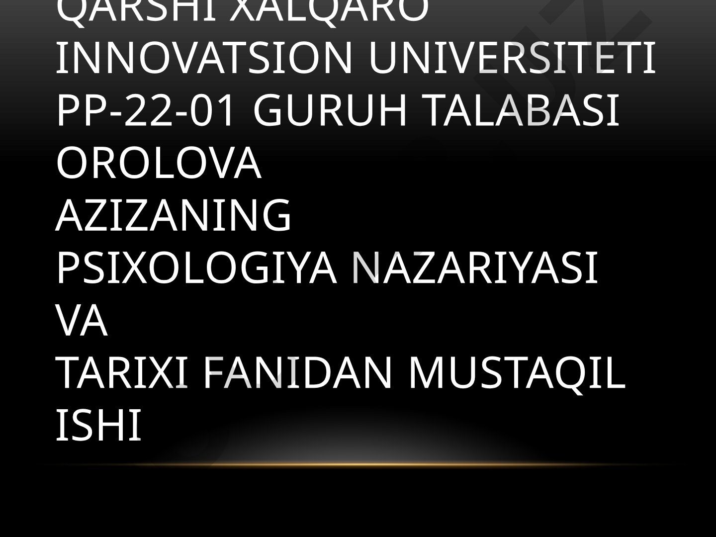 Yangi davr psixologiyasiga umumiy tavsifnoma