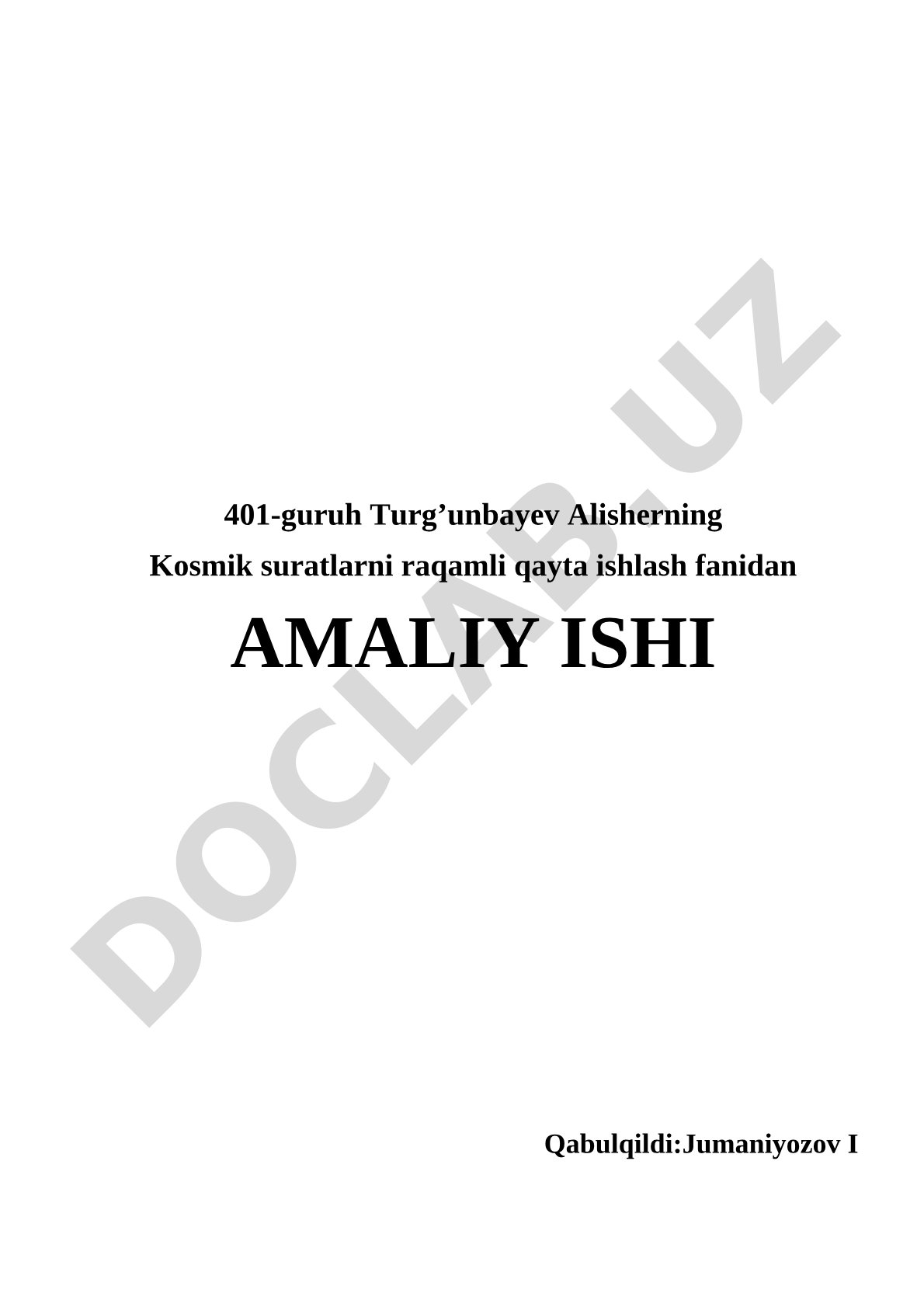 Kosmik suratlardan foydalanib Toshkent viloyati yog'ingarchilik xaritasi