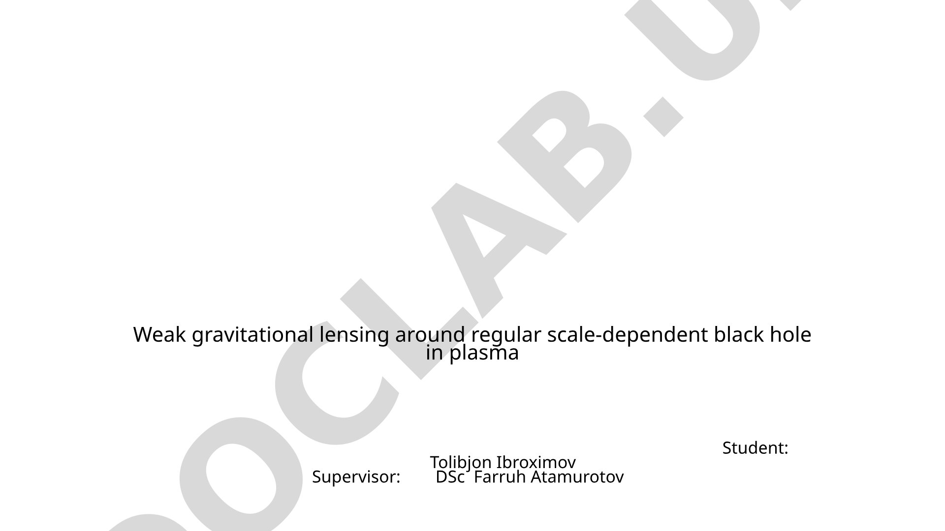 Weak gravitational lensing around regular scale-dependent black hole in plasma