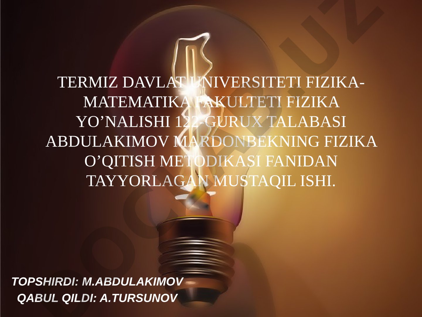 Fizikani o‘qitishda axborot texnologiyalaridan foydalanish usullari