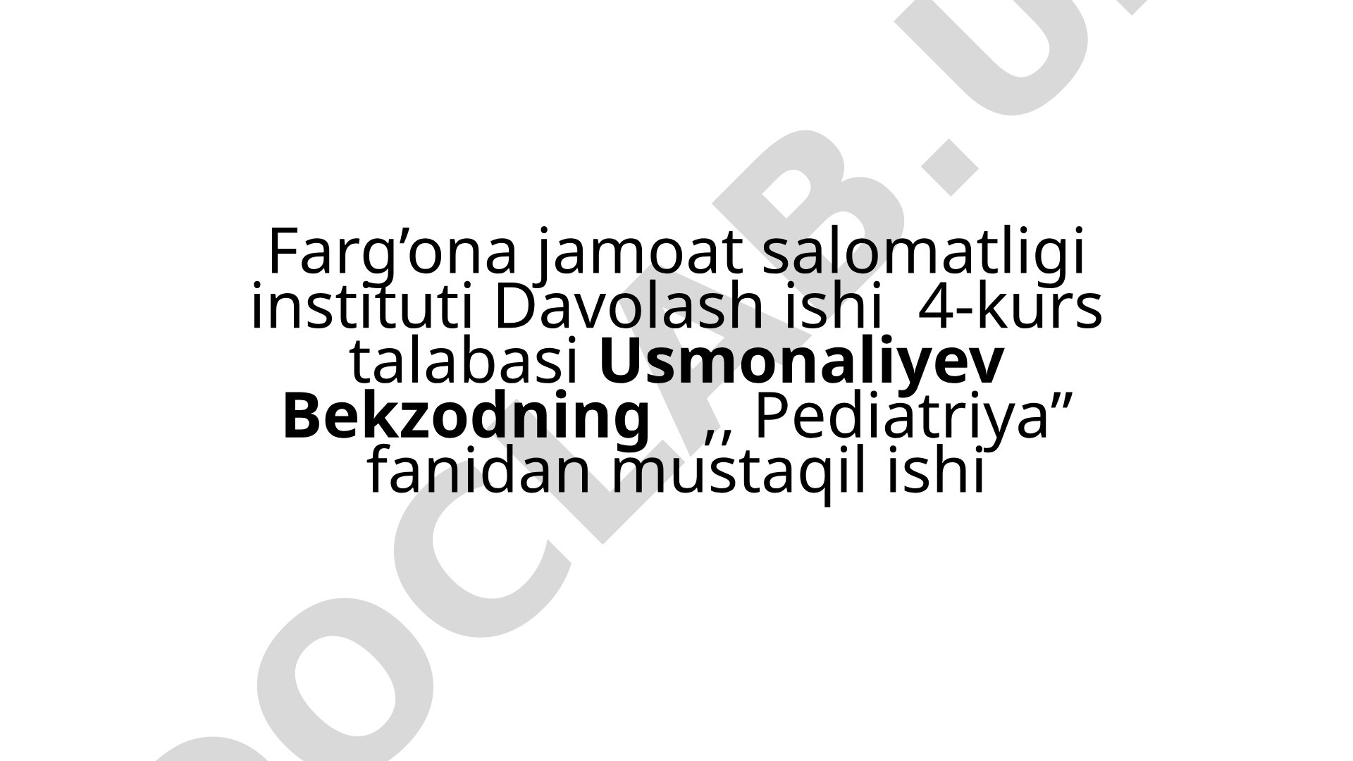 Pankreatitlar. Etiopatogenezi. Tasnifi. Klinik belgilari. Tashxisot mezonlari. Qiyosiy tashxis. Davosi. Profilaktikasi
