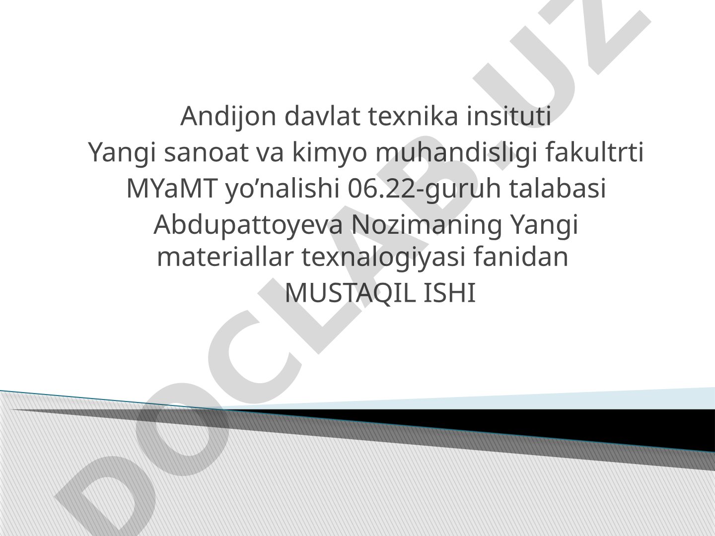 Antifriktsion materiallarning xususiyatlari, turlari, afzalliklari va kamchiliklari