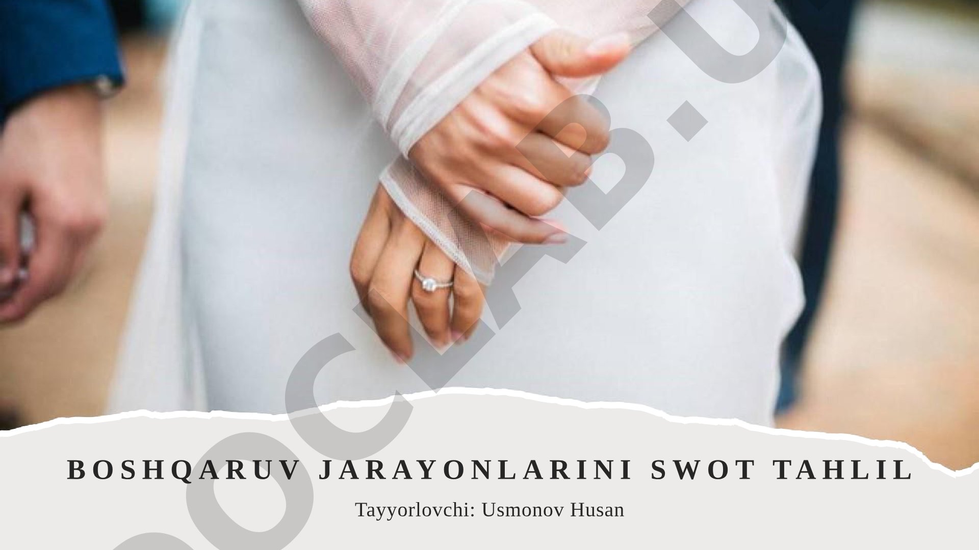 Boshqaruv jarayonlarini SWOT tahlil