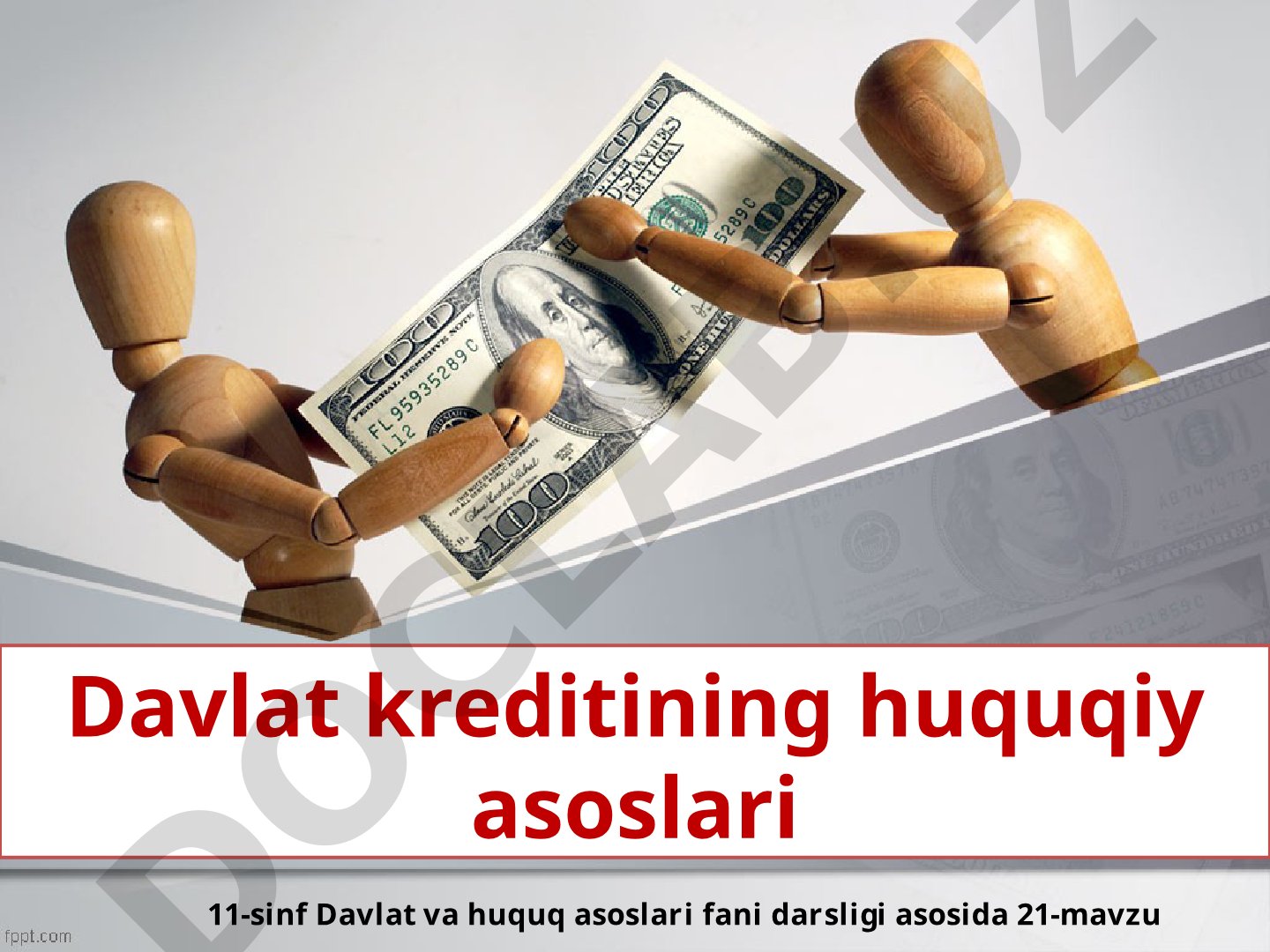 Davlat kreditining huquqiy asoslari