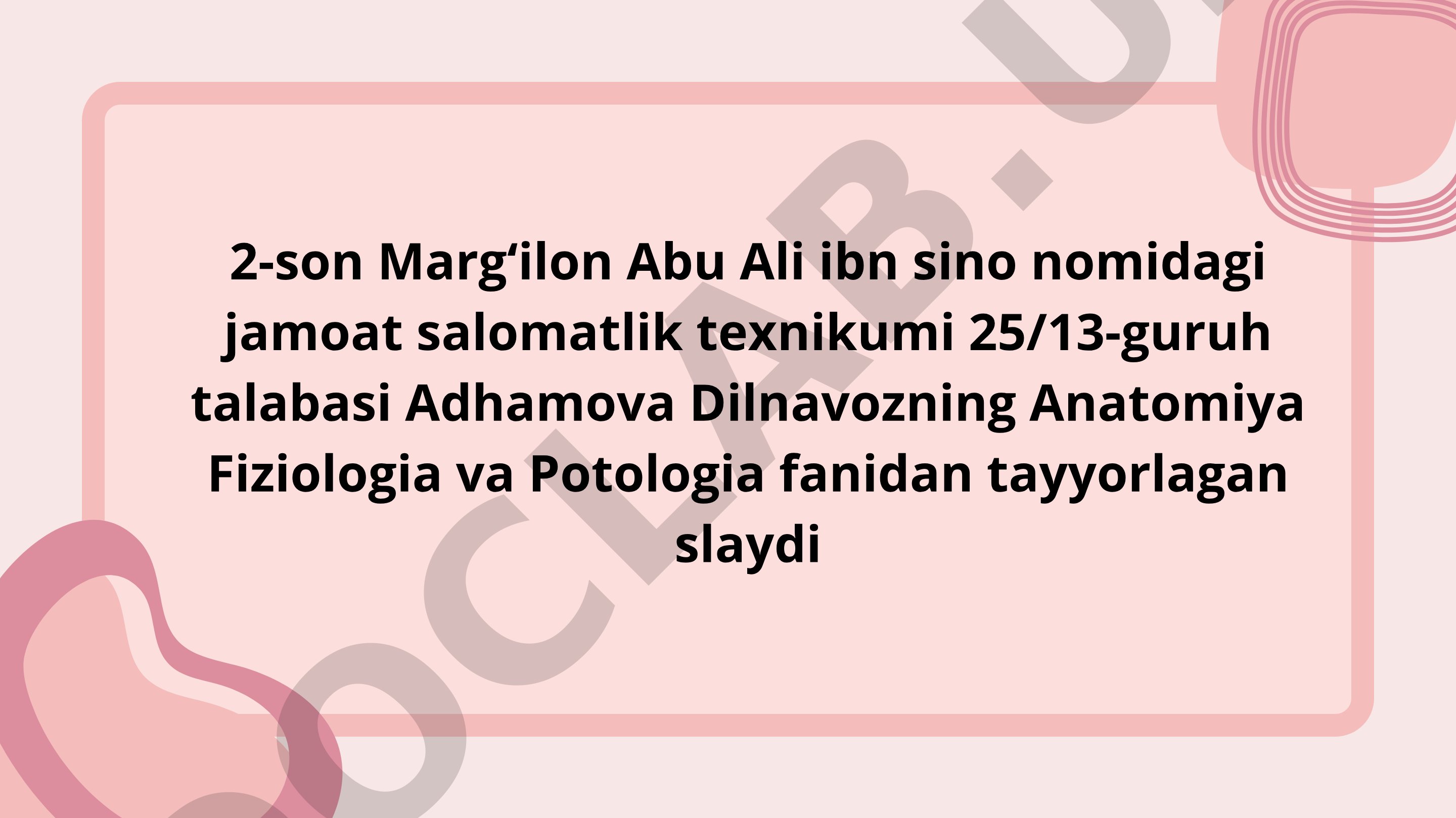 Siydik hosil bo‘lishi va buyrak tuzilishi