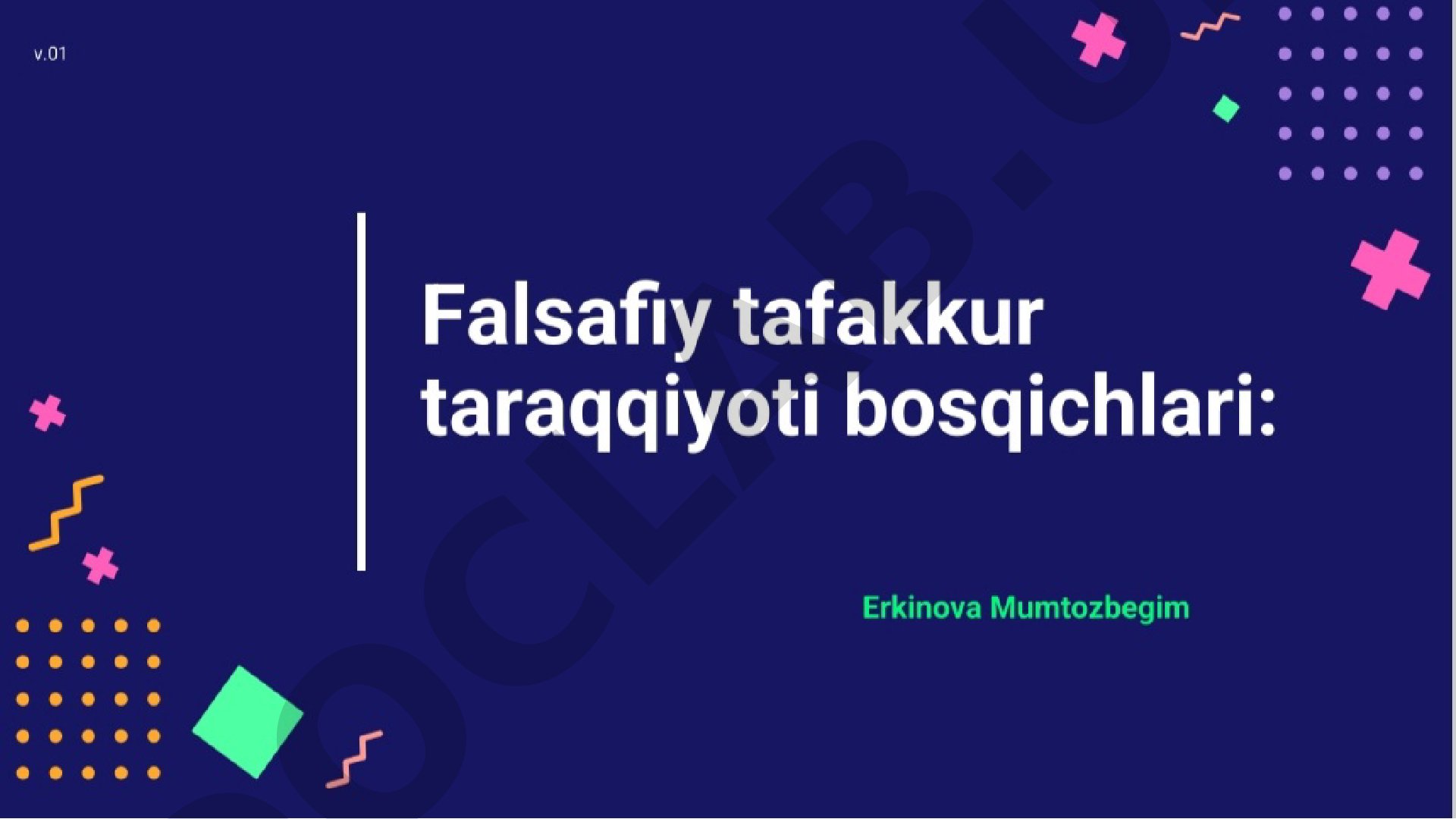 Metadata yaratish qoidalari