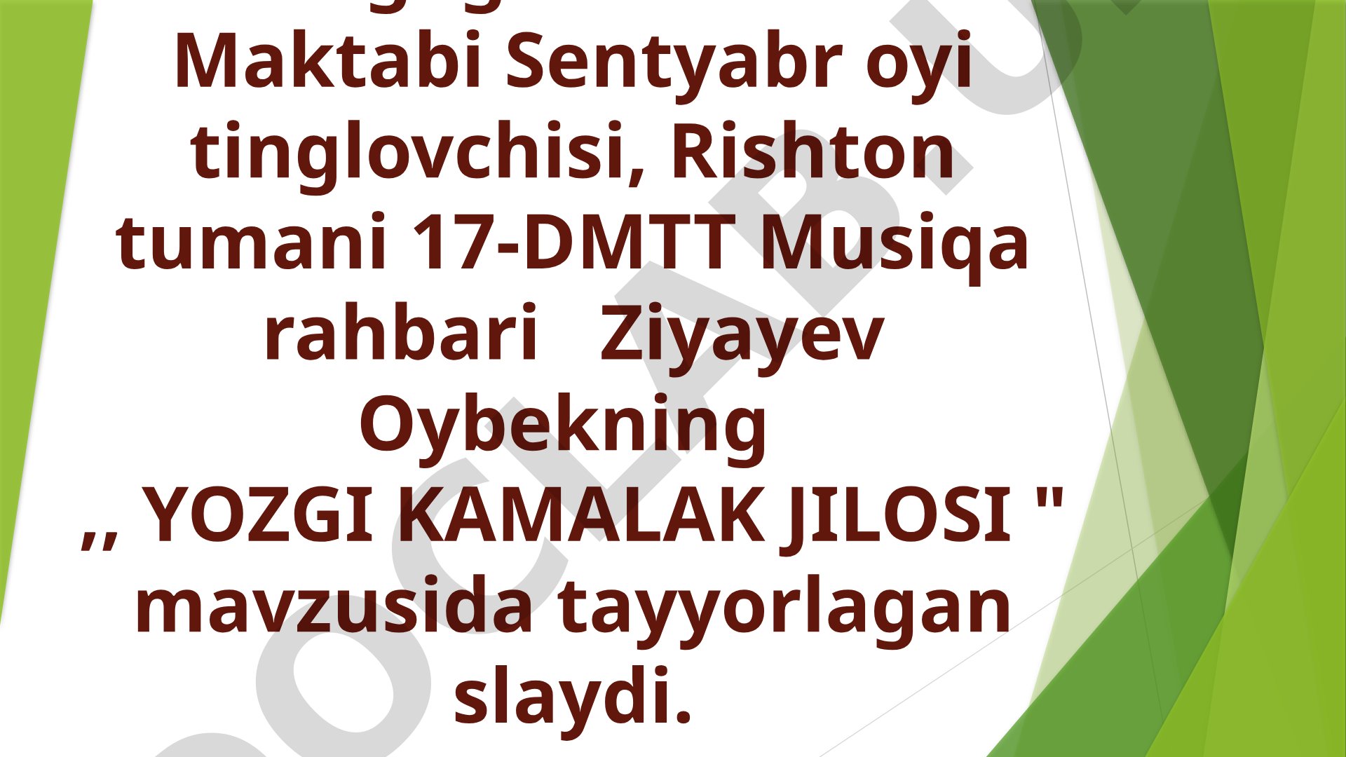 YOZGI KAMALAK JILOSI