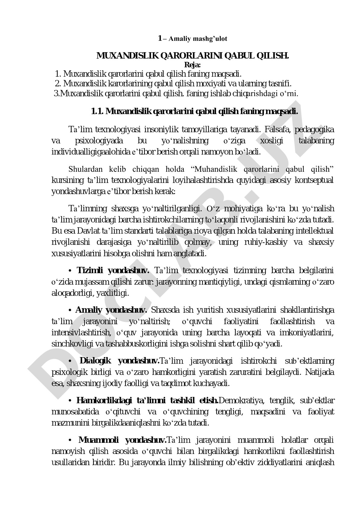 Muhandislik qarorlarini qabul qilish