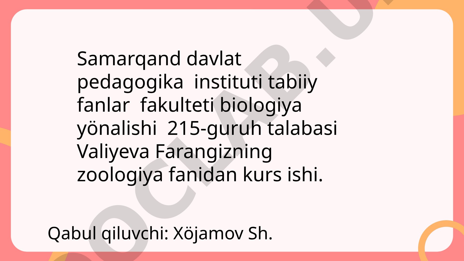 O'zbekistonda uchraydigan mushuksimonlar va ularning hayot kechirishi va tarqalishi