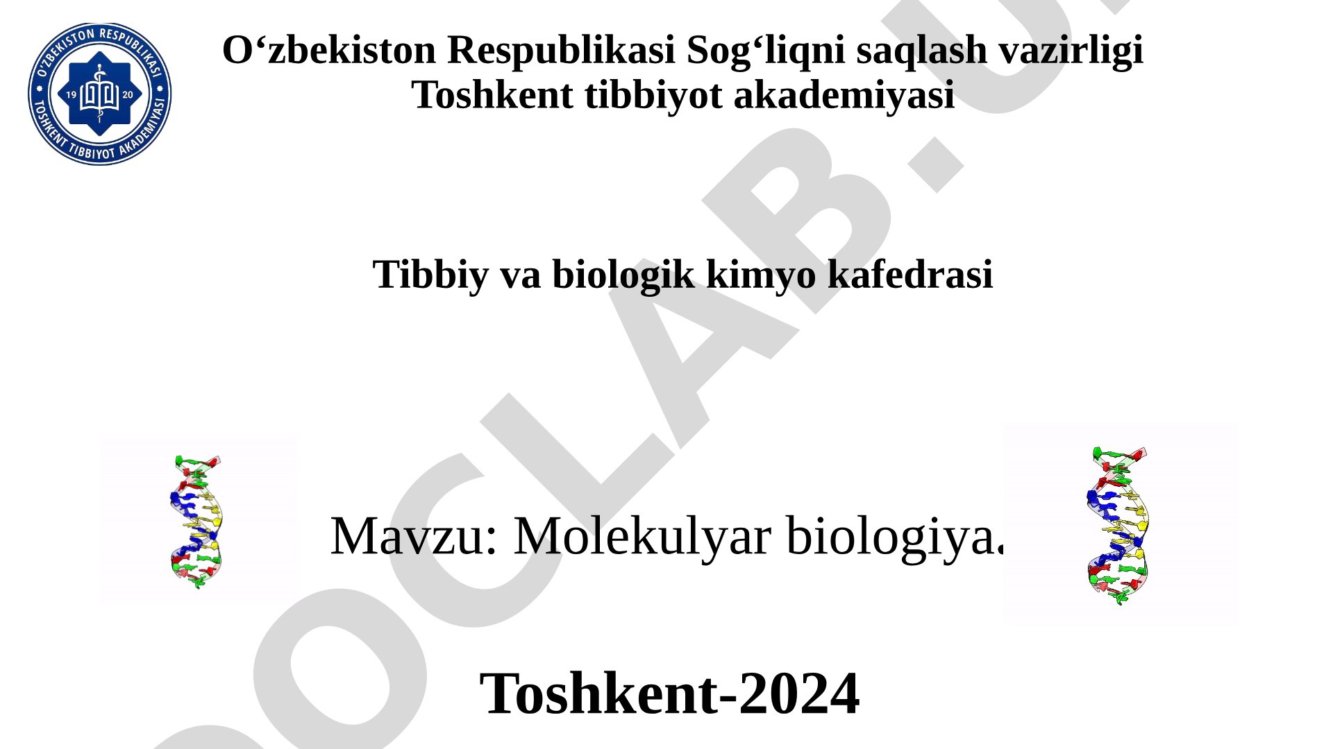 Molekulyar biologiya