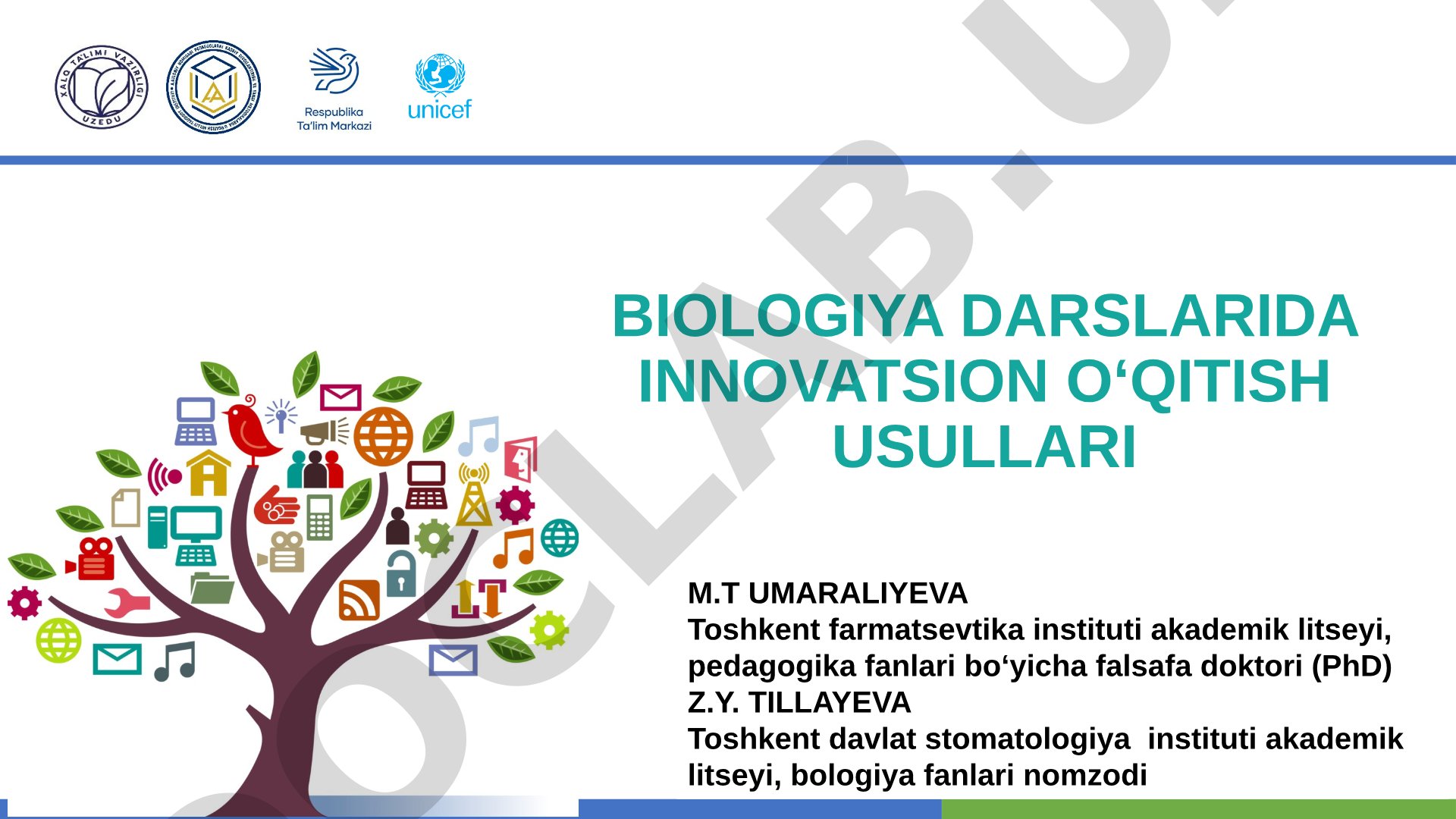 Biologiya darslarida innovatsion o‘qitish usullari