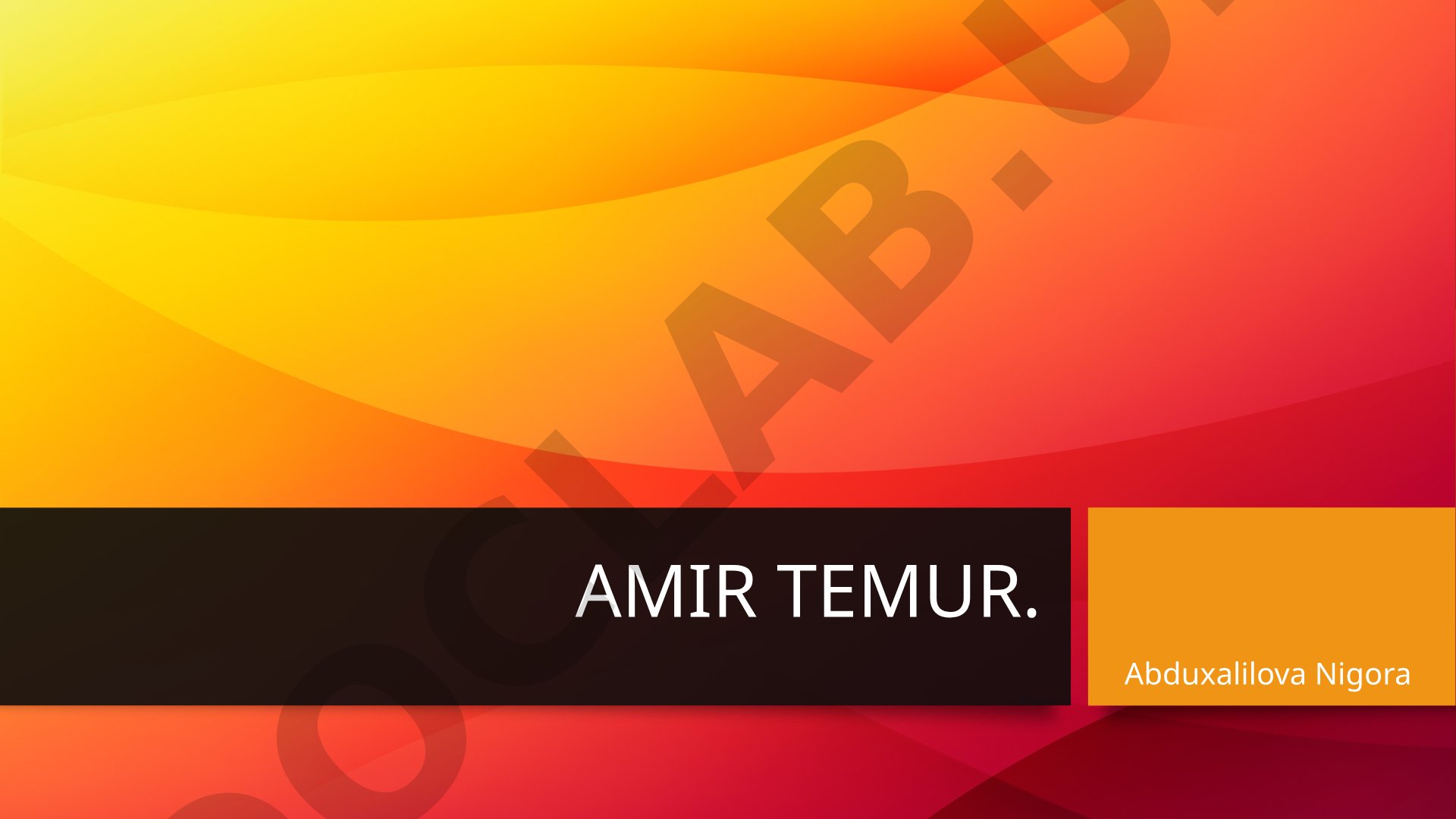Amir Temur