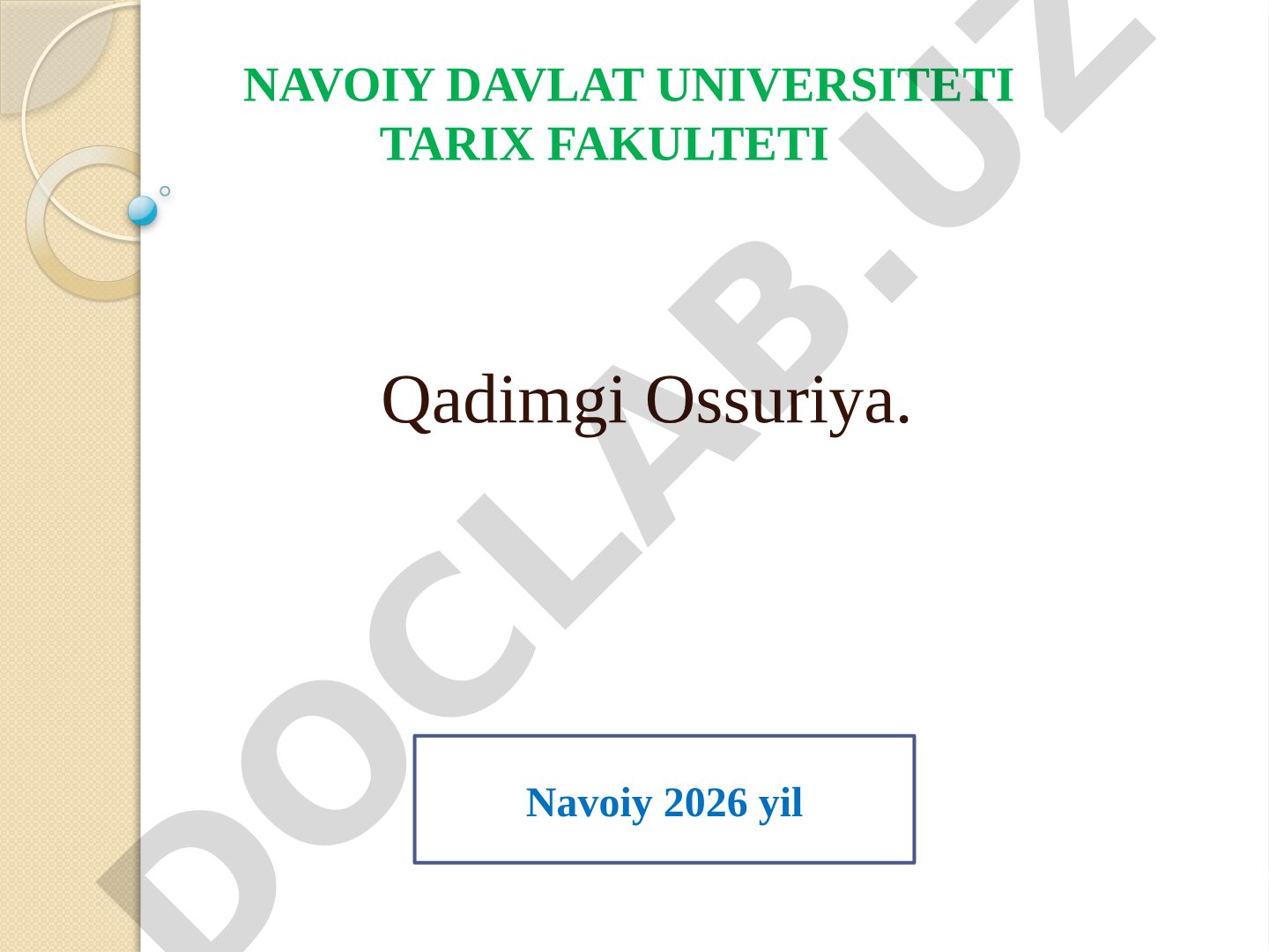 Qadimgi Ossuriya