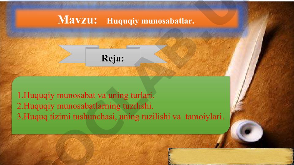 Huquqiy munosabatlar