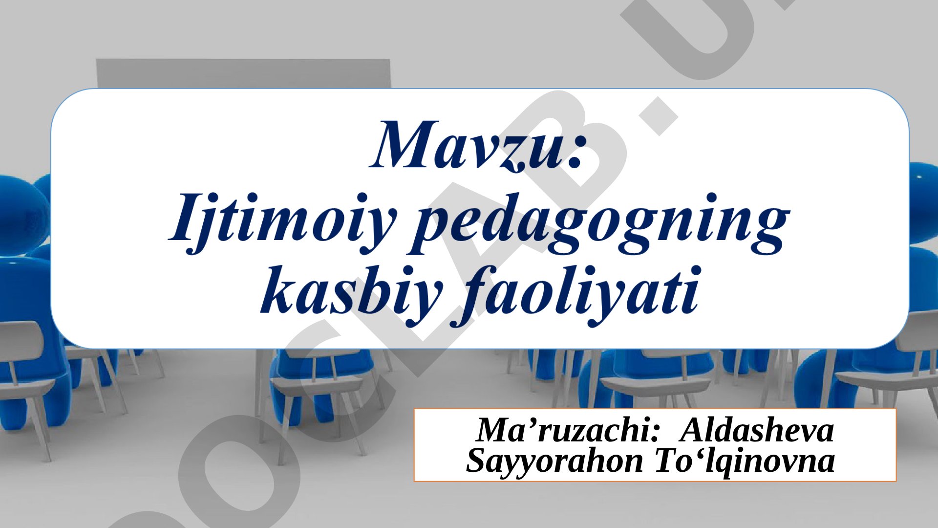 Ijtimoiy pedagog faoliyatining maqsadi va vazifalari