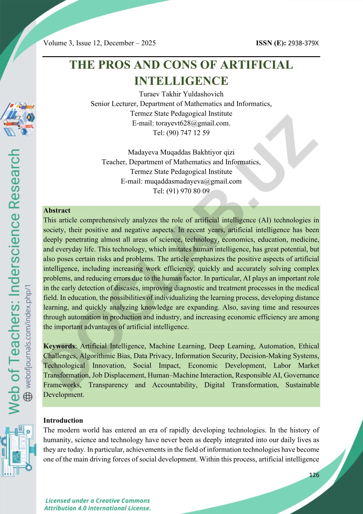 The Pros and Cons of Artificial Intelligence