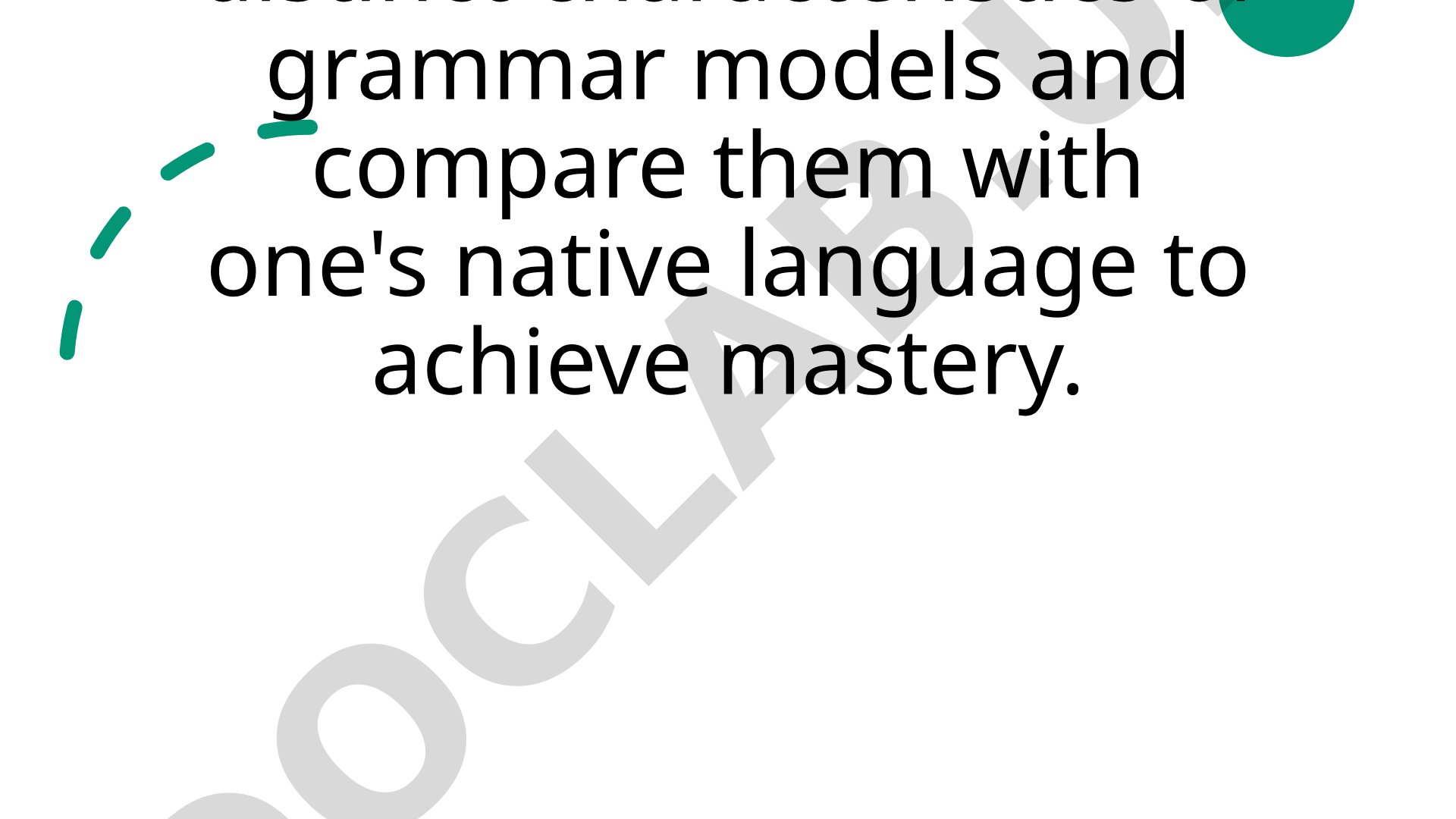 Introduction to Grammar Models