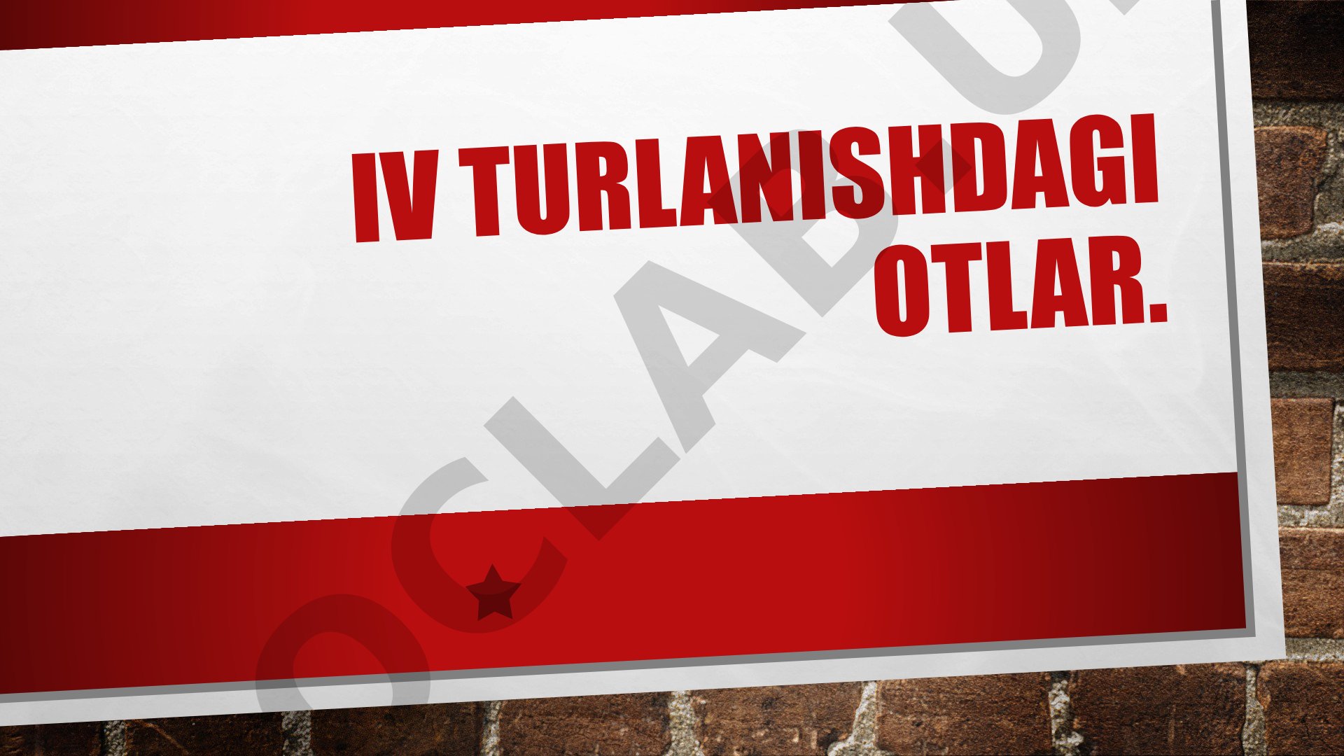 IV turlanishdagi otlar