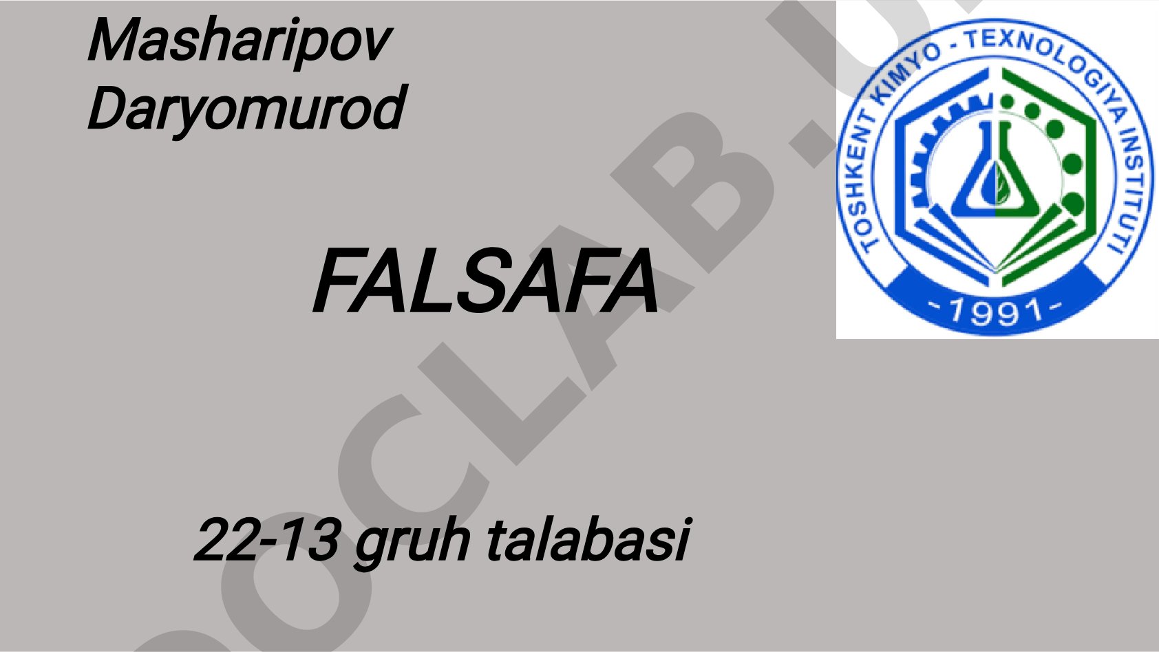 Falsafiy tafakkur taraqqiyoti bosqichlari: SHarq va G’arb falsafasi