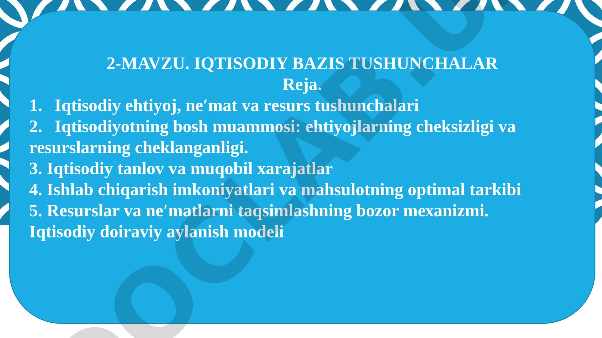 IQTISODIY BAZIS TUSHUNCHALARI