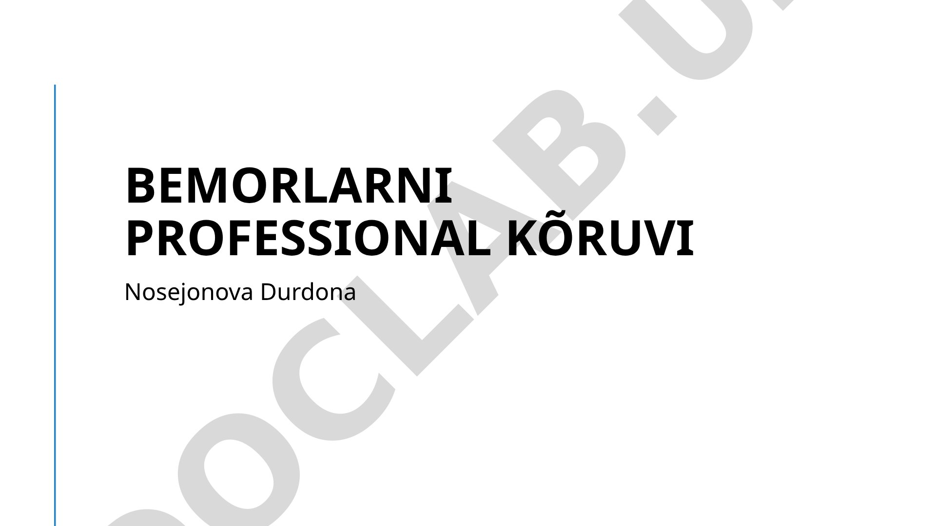 Bemorlarni professional ko'ruvi