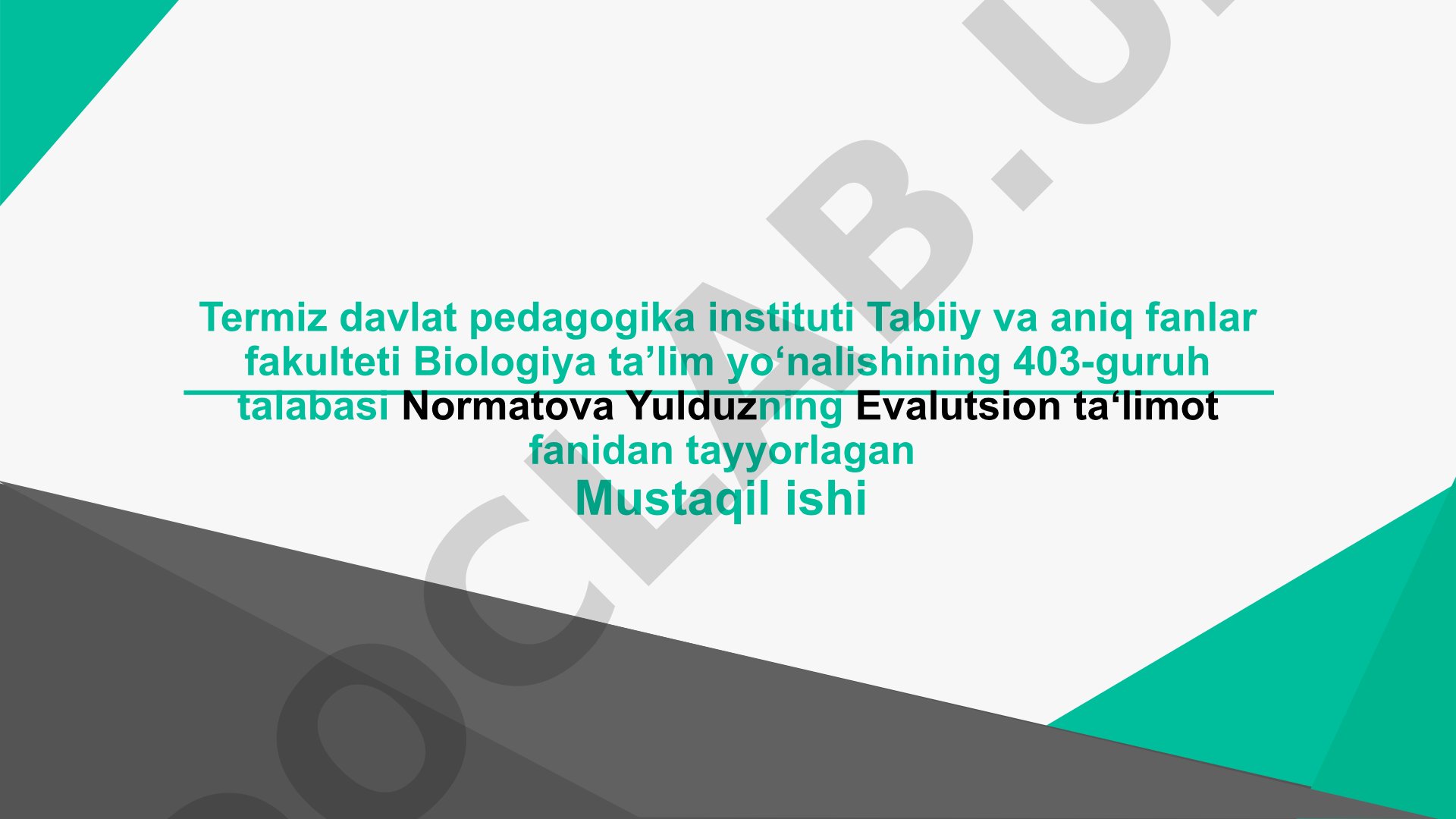 Tur va uning tarkibi