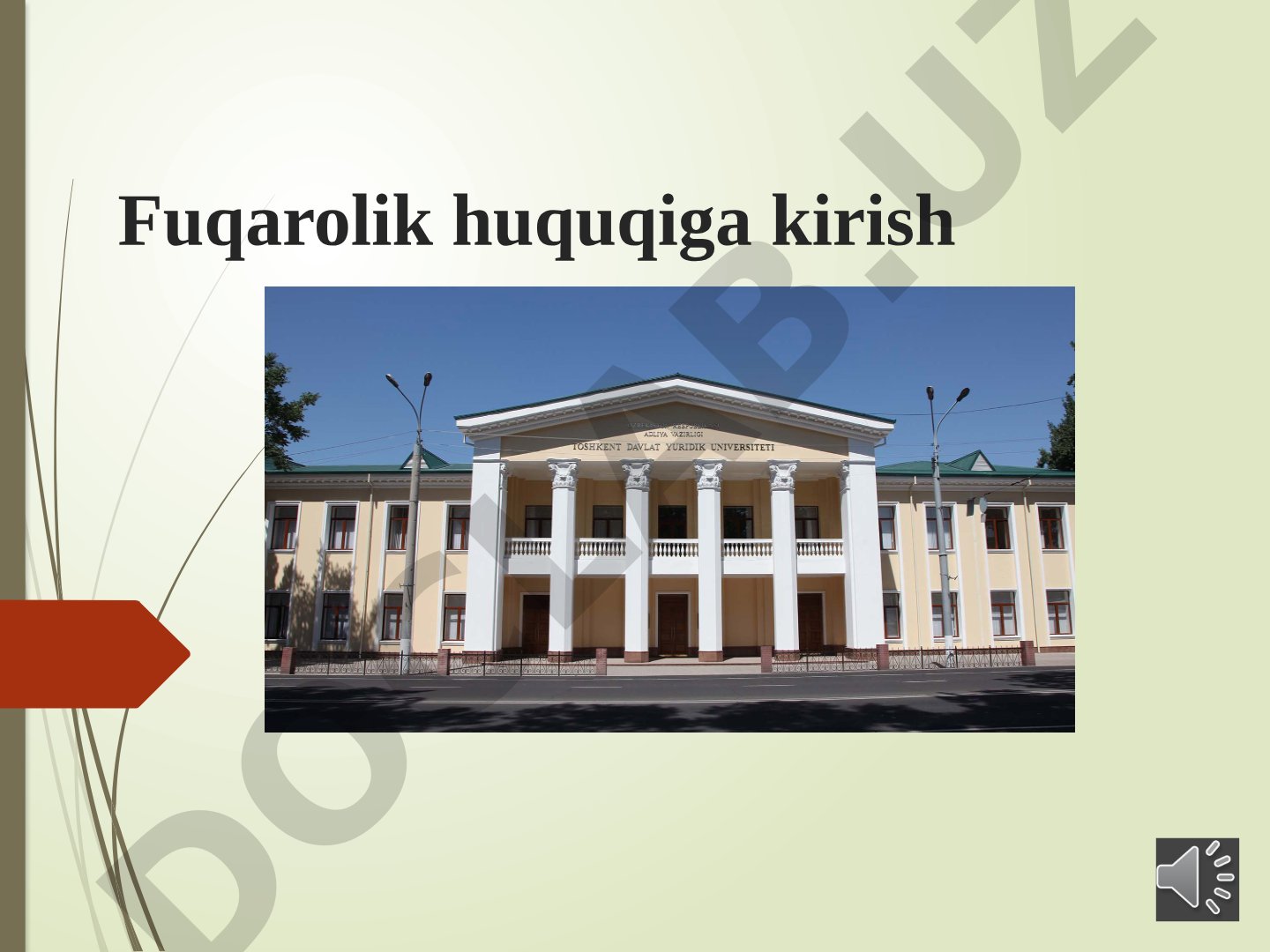 Fuqarolik huquqiga kirish
