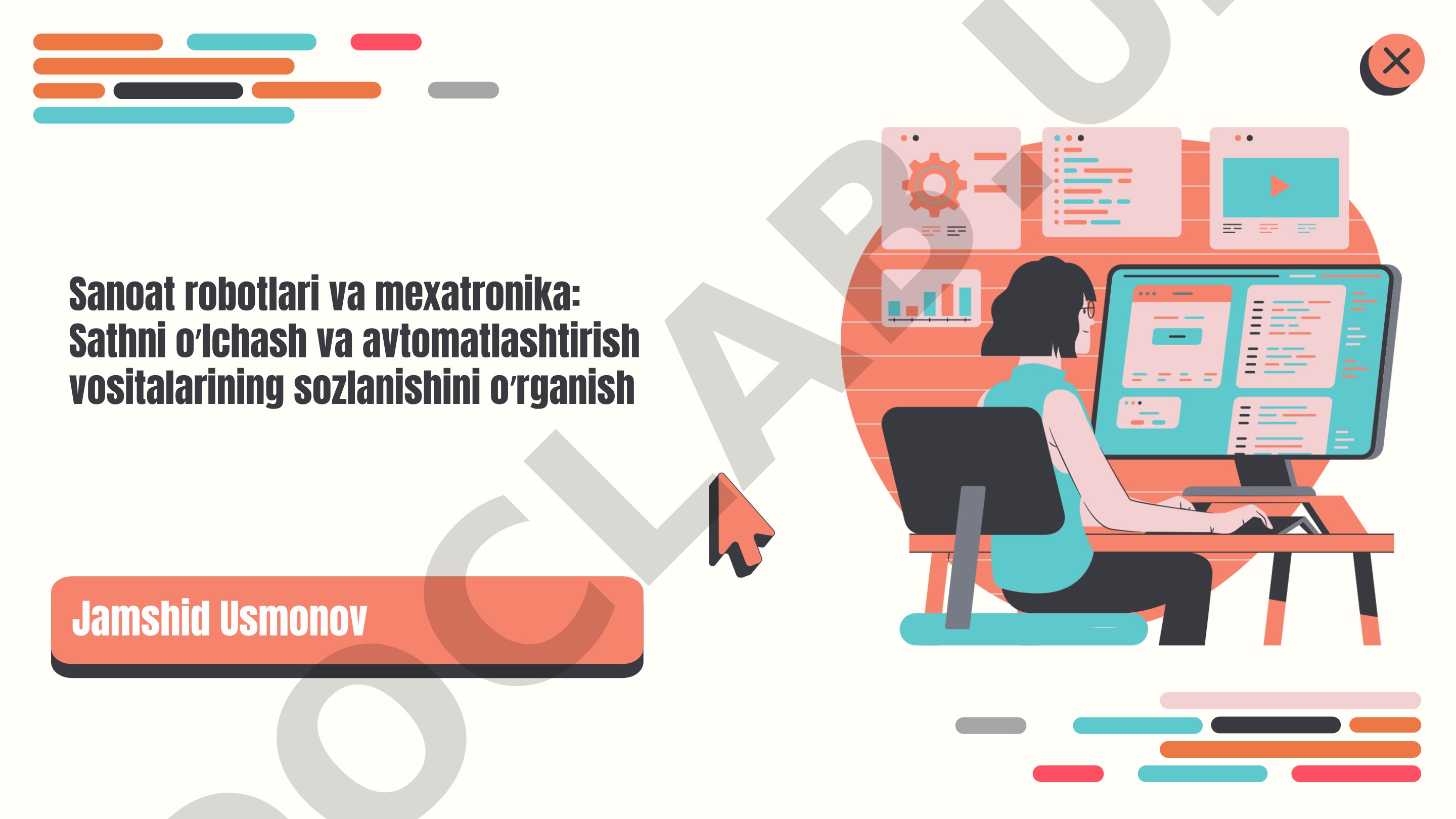 Sanoat robotlari va mexatronika: Sathni o’lchash va avtomatlashtirish vositalarining sozlanishini o’rganish