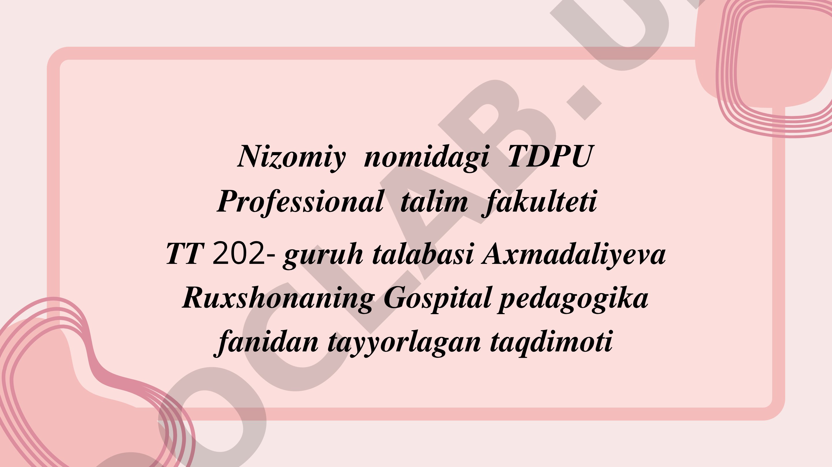 Bolalar salomatligining zamonaviy muammolari