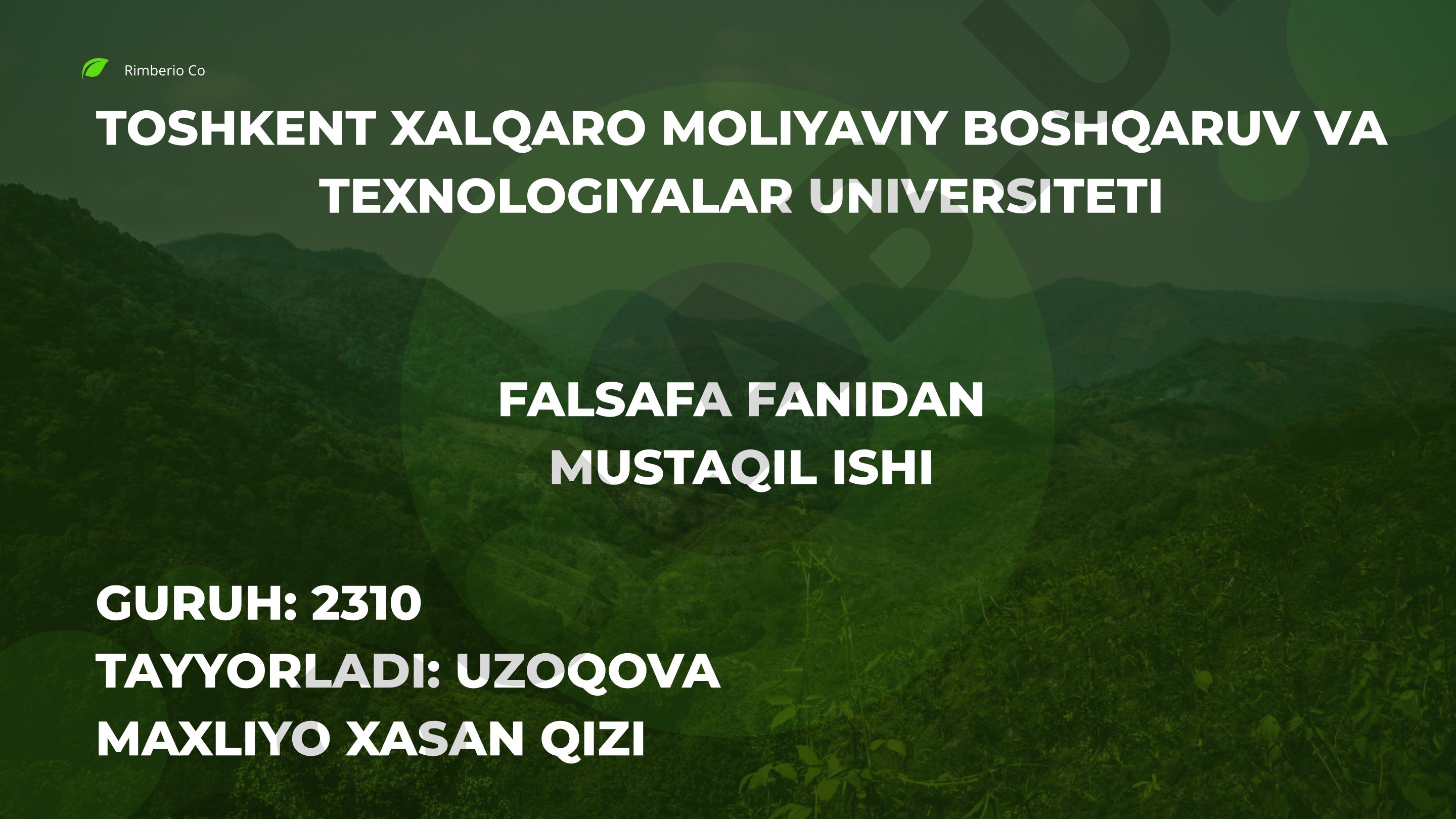 Tabiat va iqlim muammolari