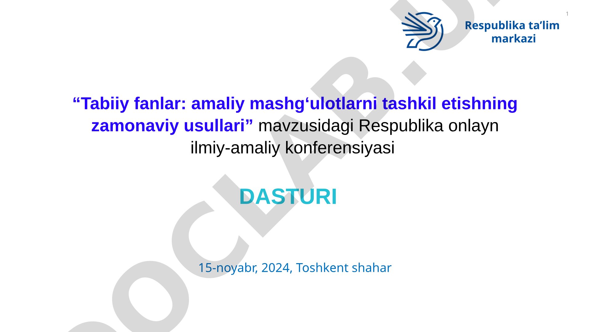 Tabiiy fanlar: amaliy mashg'ulotlarni tashkil etishning zamonaviy usullari