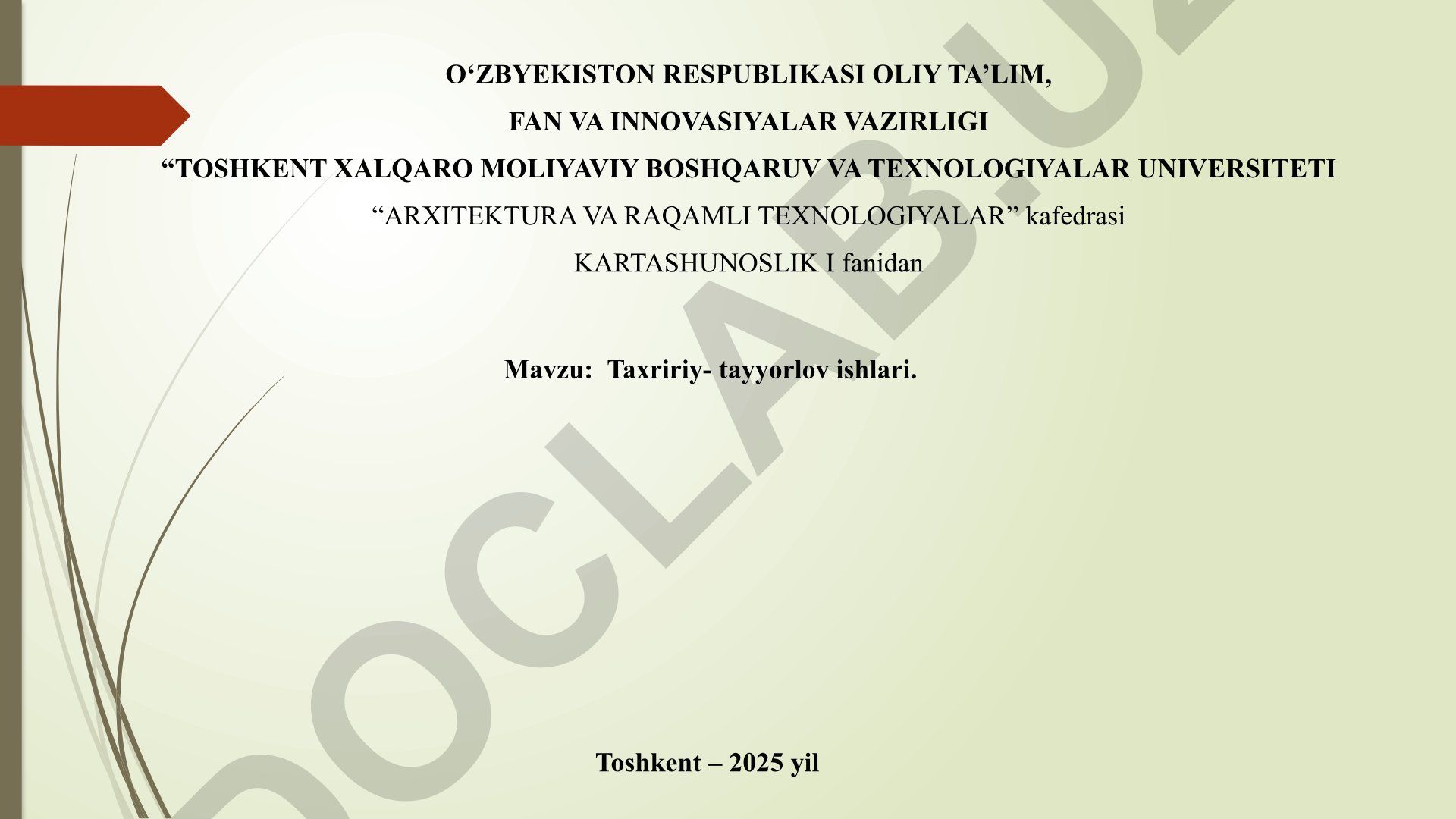 Kartashunoslik fanida taxririy-tayyorlov ishlari: ijtimoiy-iqtisodiy kartalarning matematik asosi