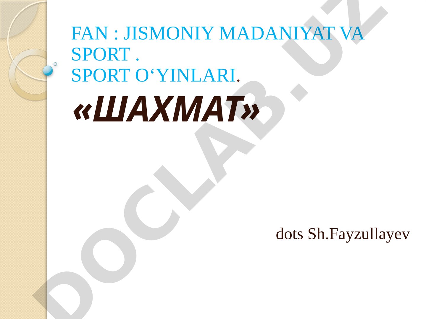 Shaxmat tarixi va o'yin qoidalari