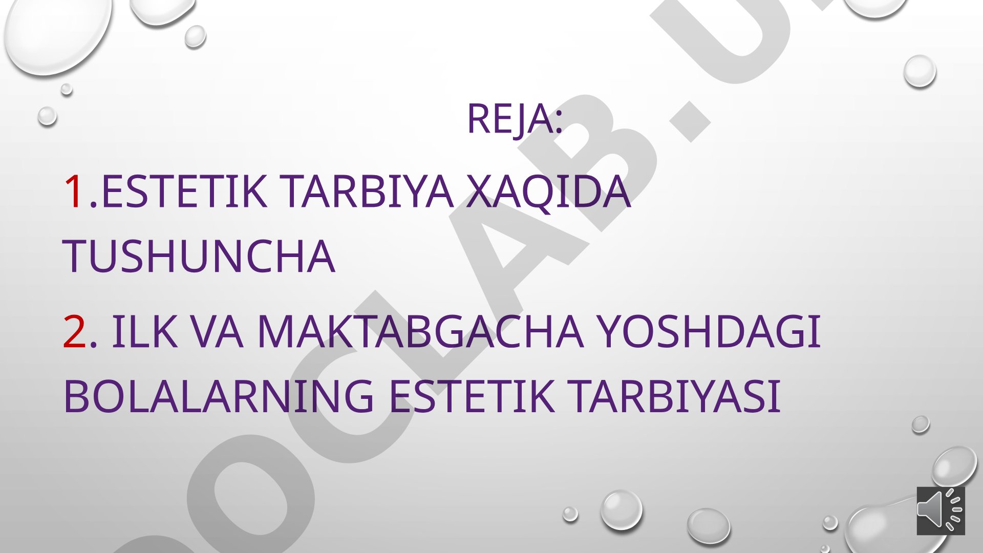 Ilk va maktabgacha yoshdagi bolalarning estetik tarbiyasi
