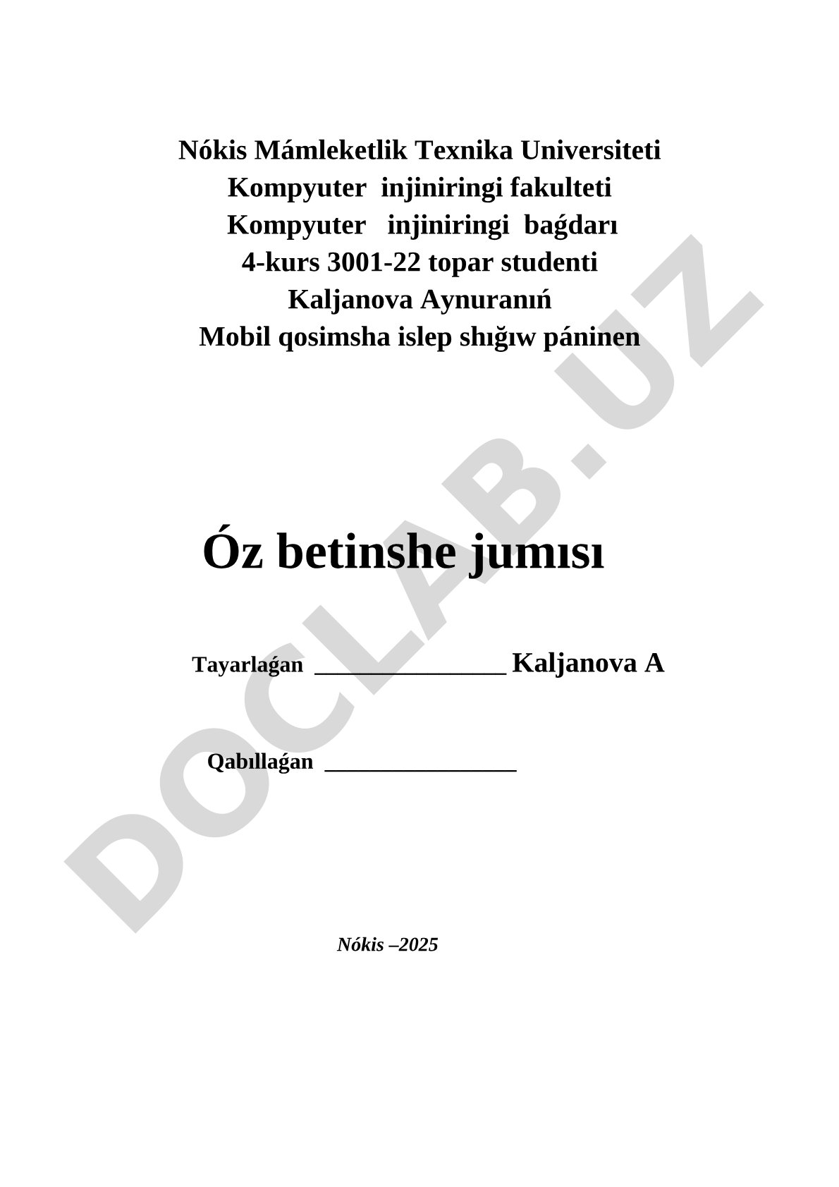 Mobil qosımshalar jaratıw ushın programmalastırıw tilleri